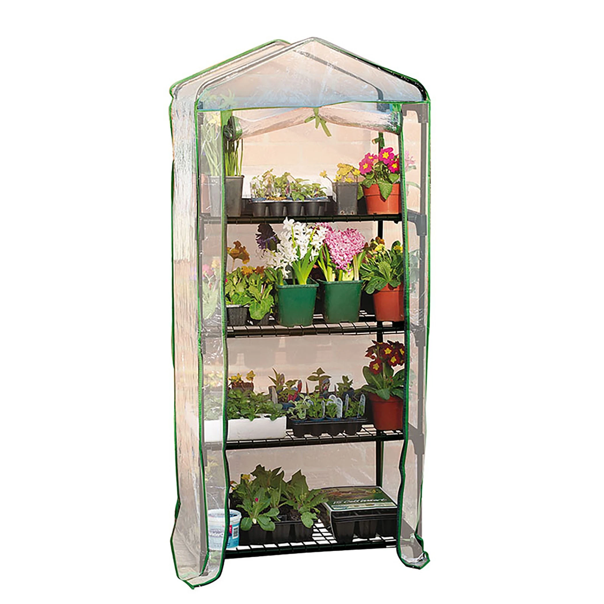 WORLD SOURCE PARTNERS LLC WSP 4 Tier Mini Greenhouse 5'Hx 2'Wx1'D — Single Unit
