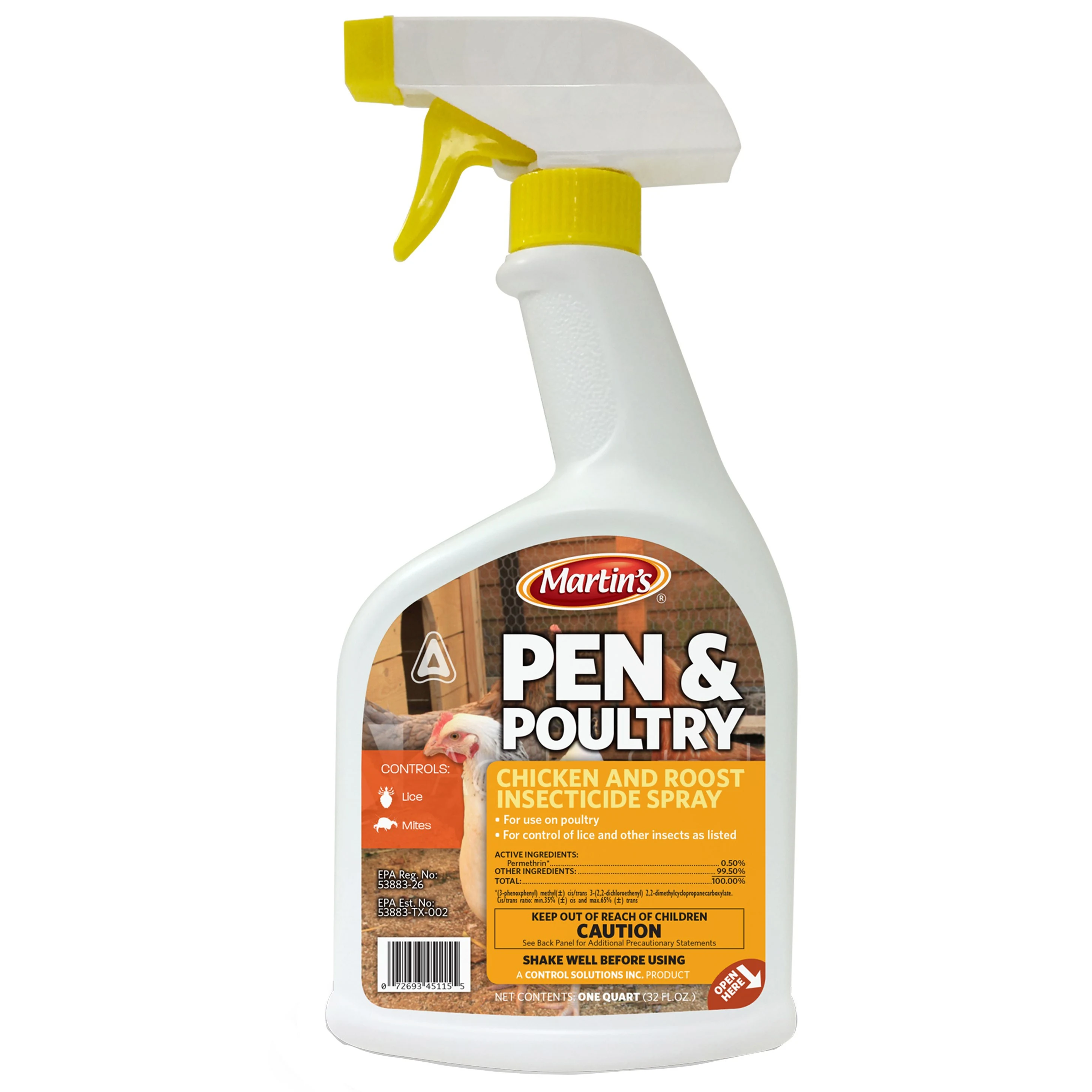 CONTROL SOLUTIONS, INC. Martin's 32oz Pen & Poultry RTU — Single Unit
