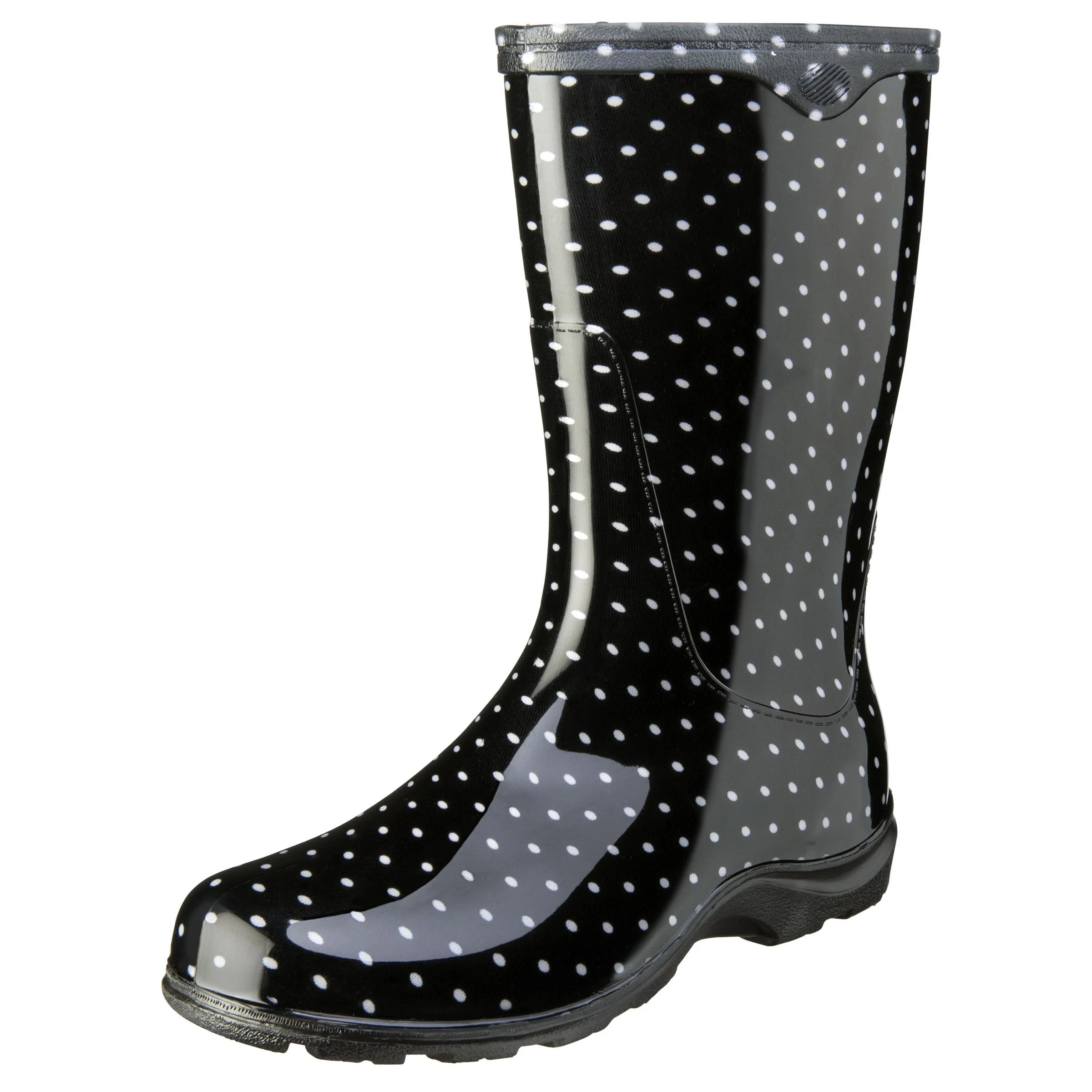 HEARTLAND GARDEN, INC Sloggers Womens Boot Black White Polka Dot Size 8 — Single Unit