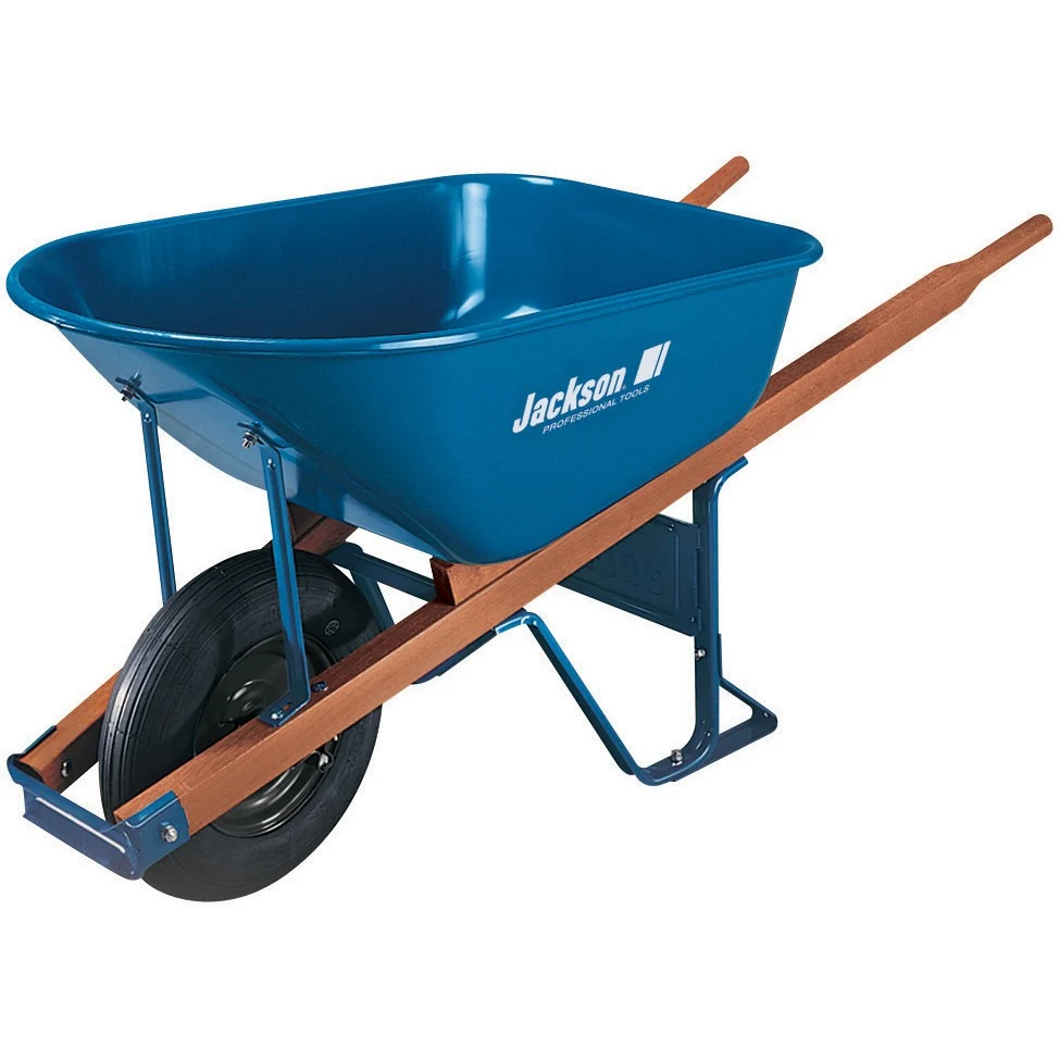 AMES/TRUETEMPER Ames 6cf Jackson Contractor Steel Wheelbarrow Blue — Single Unit