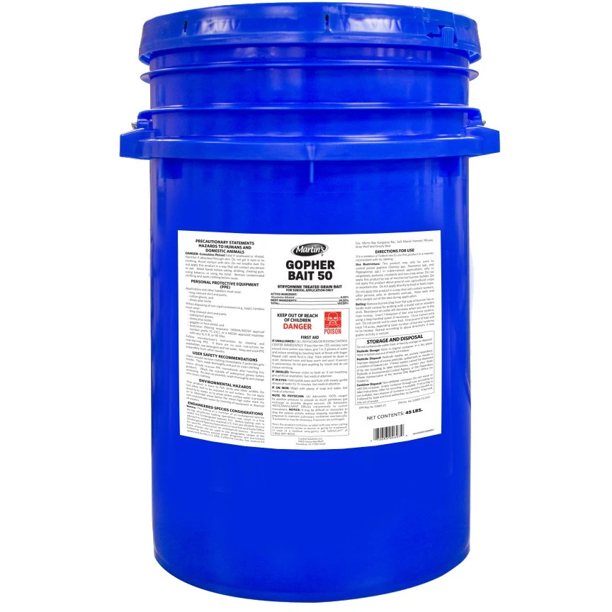 CONTROL SOLUTIONS, INC. Martin's 45lb Gopher Bait 50 — Single Unit