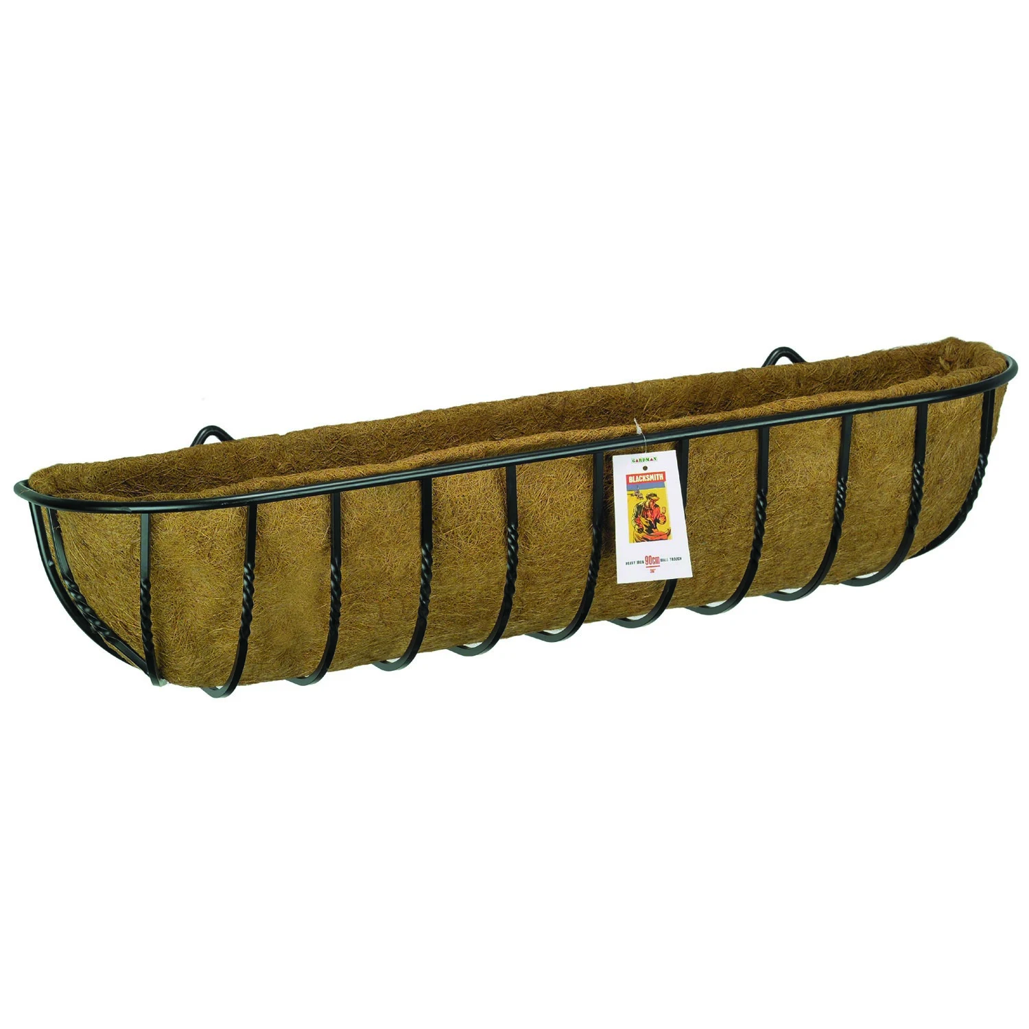 WORLD SOURCE PARTNERS LLC WSP 48" Blacksmith Wall Trough With Coco Liner — Single Unit