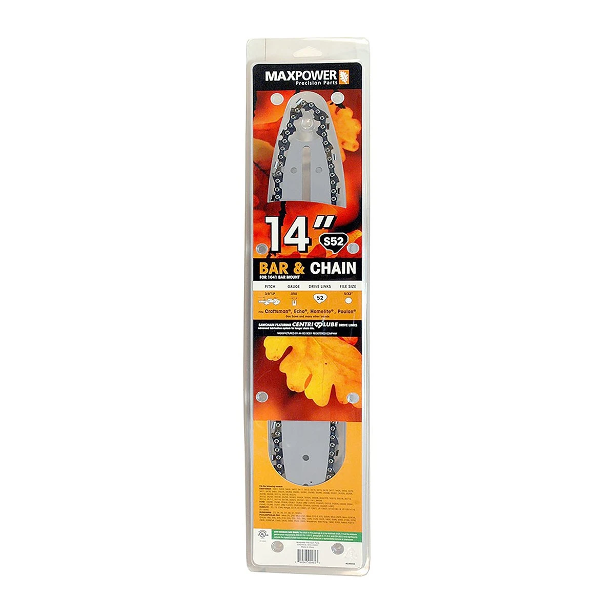 MAXPOWER PRECISION PARTS Maxpower 14" Bar/Chain Combo — Single Unit