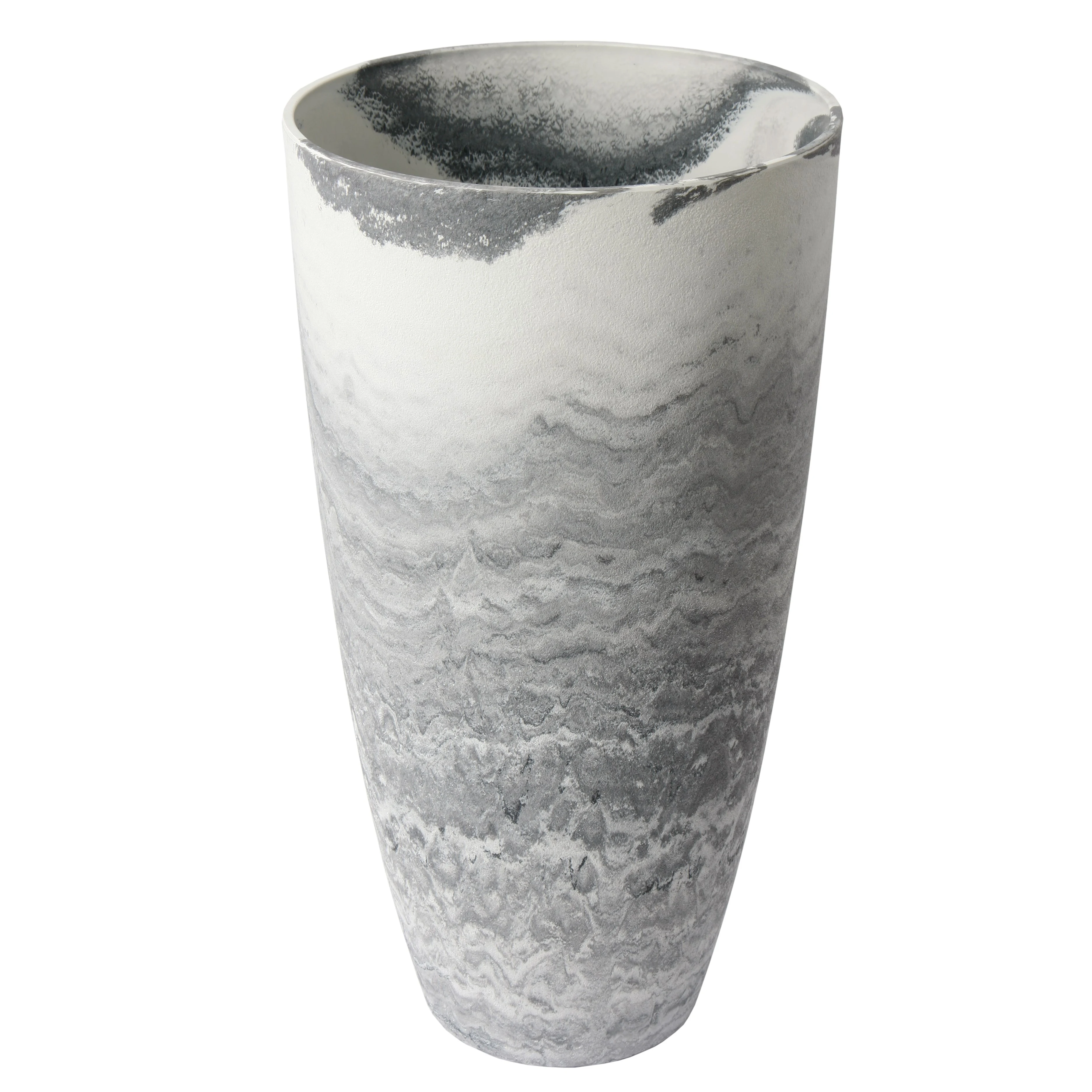 ALGREEN PRODUCTS Algreen Acerra 26.5" Tall Vase Marble — Single Unit