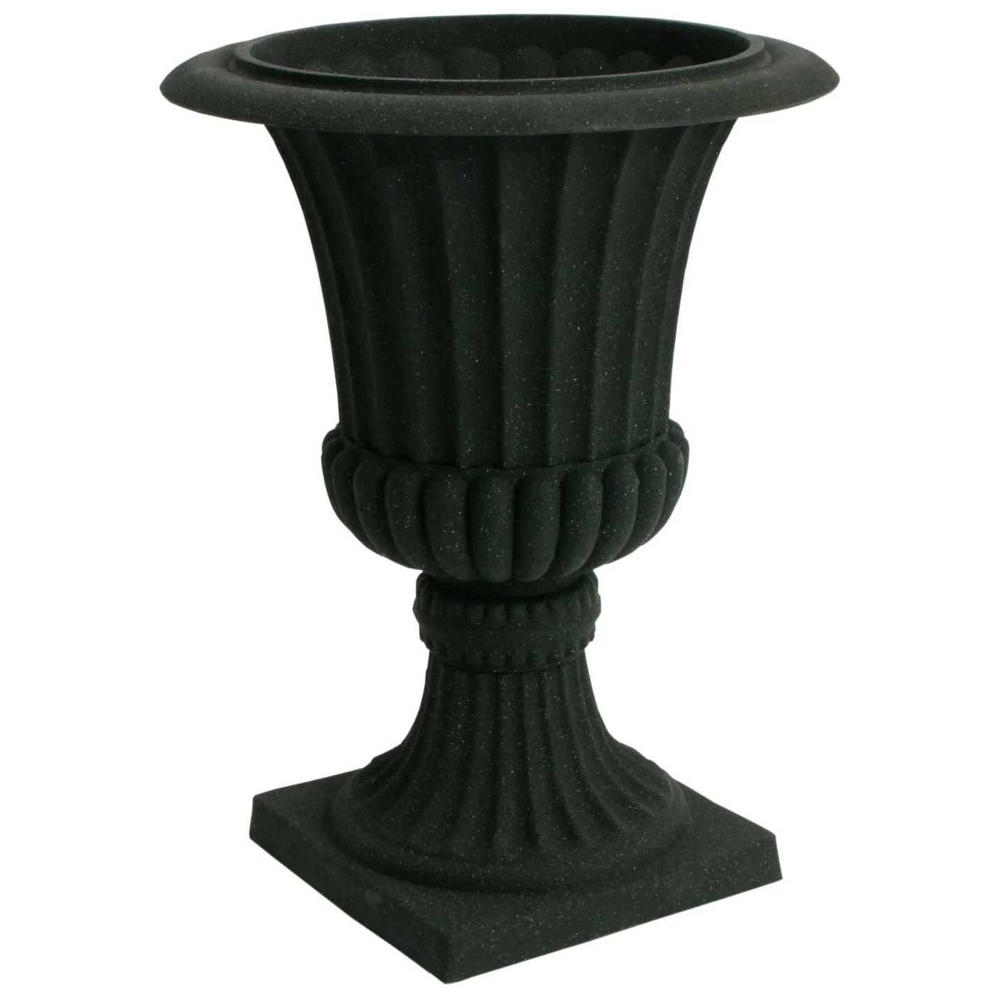 ALGREEN PRODUCTS Algreen Acerra Rustic 21" Urn Black Stucco — Single Unit