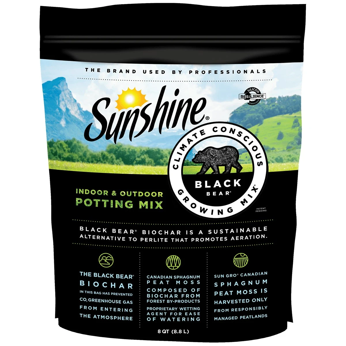 SUN GRO HORTICULTURE INC Sunshine 8QT PGM Black Bear Resilience — Single Unit