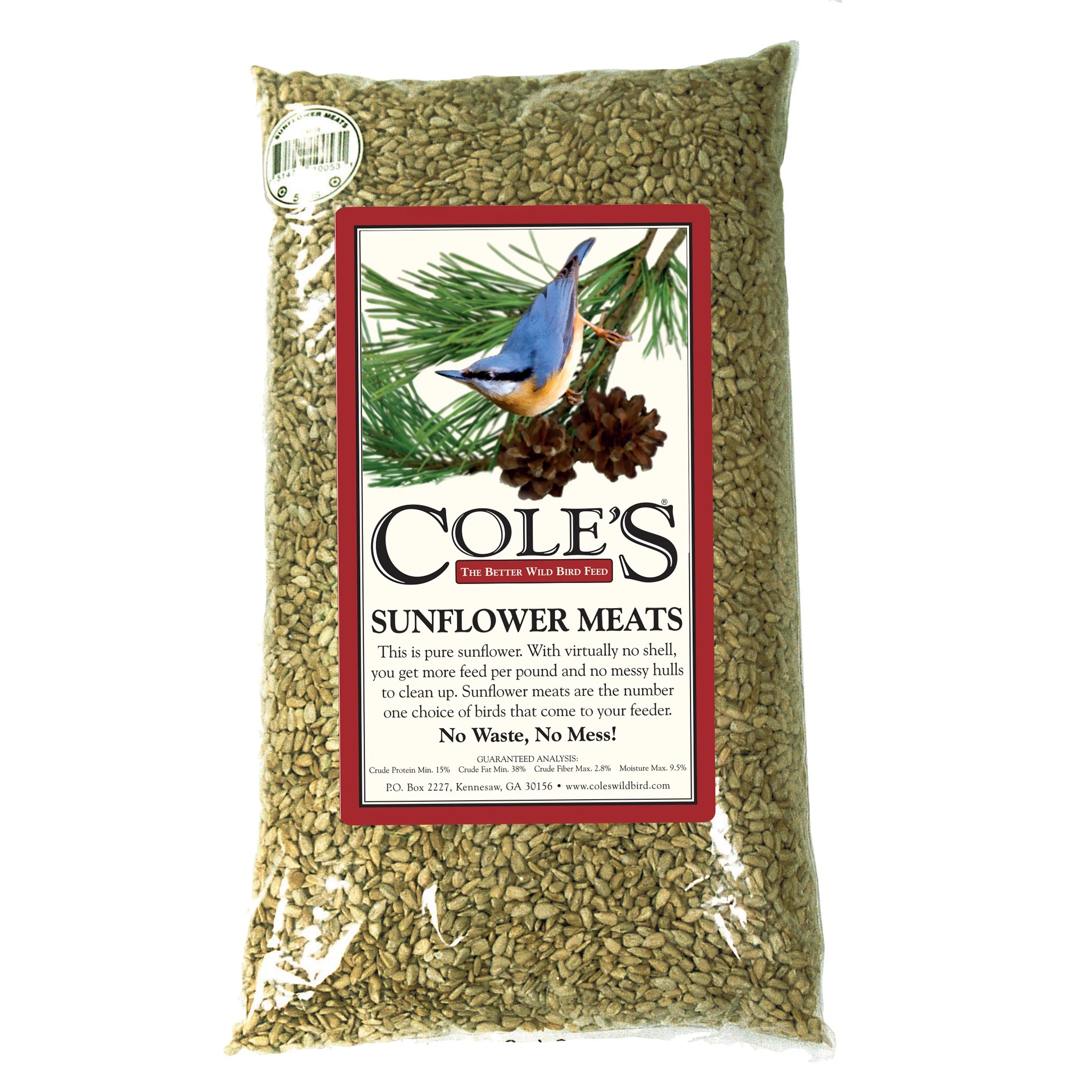 COLES WILD BIRD PRODUCTS CO Coles 10# Sunflower Meats Seed — Single Unit
