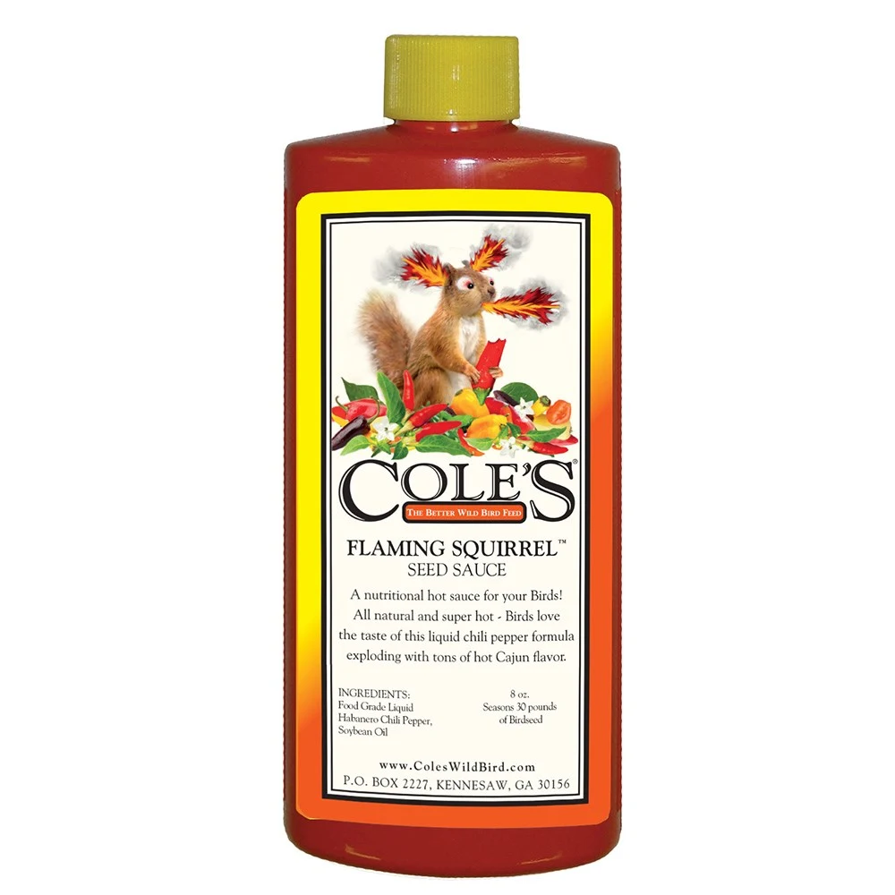 COLES WILD BIRD PRODUCTS CO Coles 8oz Flaming Squirrel Seed Sauce MADE IN THE USA — Single Unit