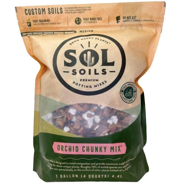Sol Soils 4qt Orchid Chunky Mix — Single Unit
