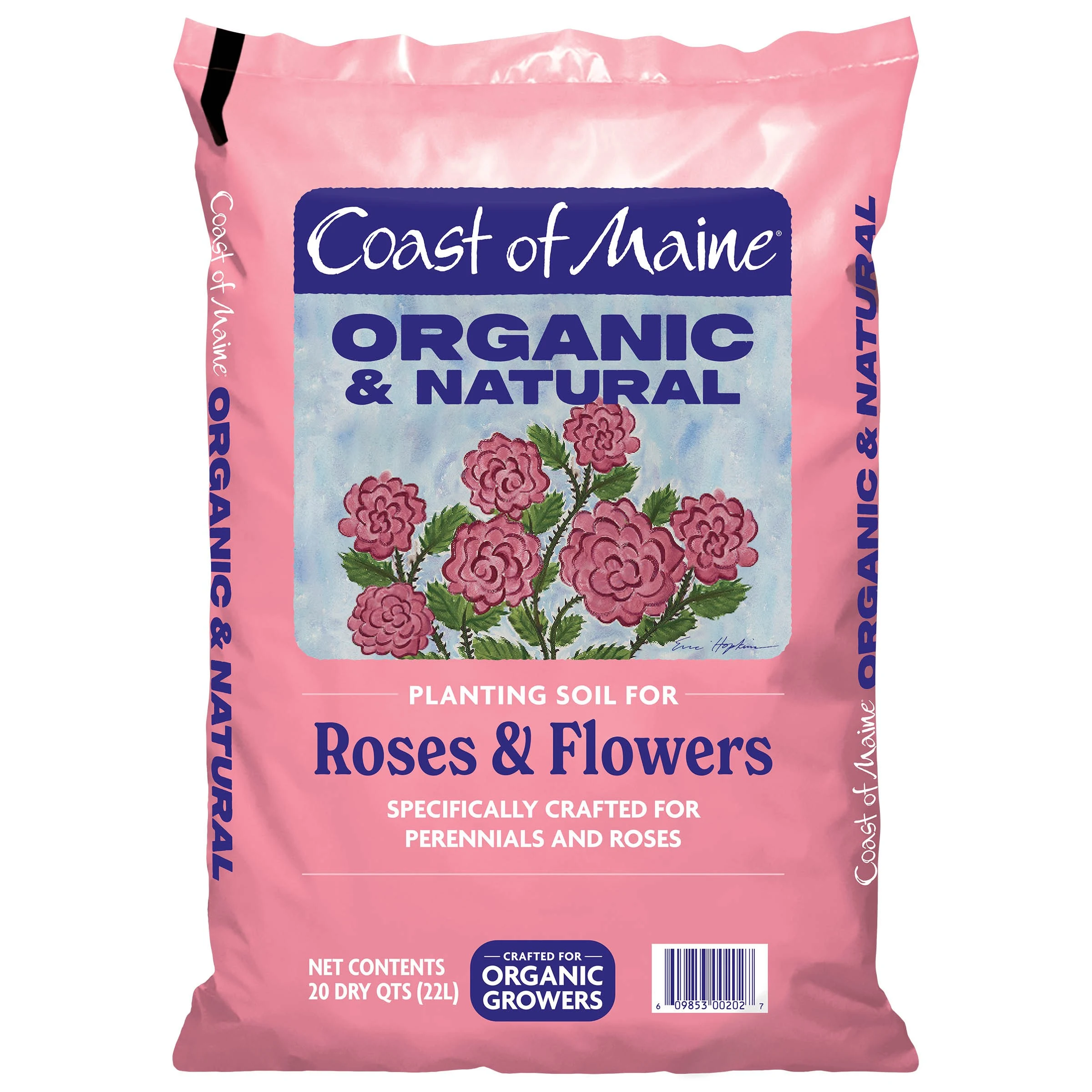 COAST OF MAINE ORGANIC PRODUCT CME 20qt Rose & Flower Planting Soil — Single Unit