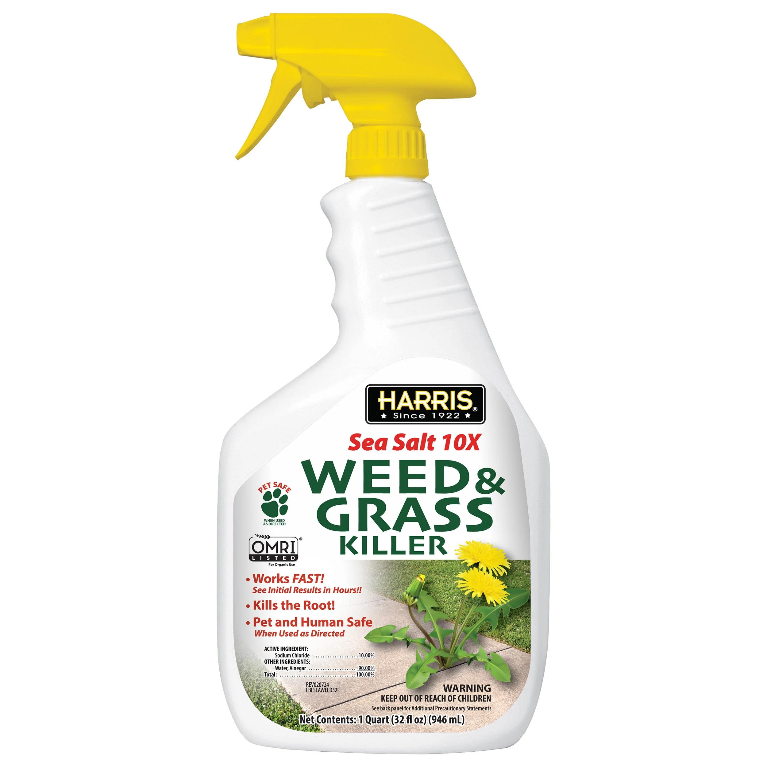 HALPERN IMPORT COMPANY INC. Harris 32oz Sea Salt Weed & Grass Killer CA ok — Single Unit