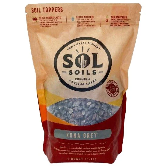 Sol Soils 1qt Topper Kona Grey — Single Unit