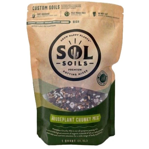Sol Soils 1qt Houseplant Chunky Mix — Single Unit