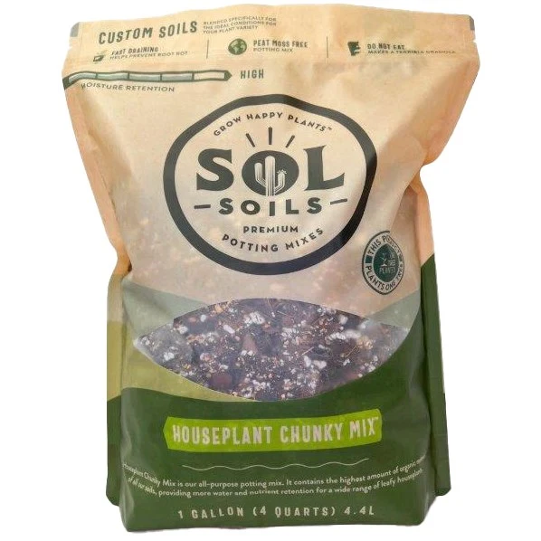 Sol Soils 4qt Houseplant Chunky Mix — Single Unit