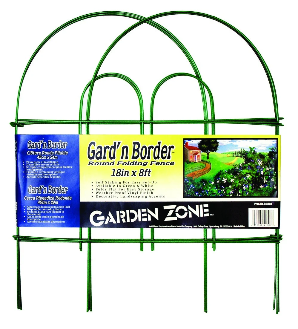 ORIGIN POINT BRANDS LLC Origin Point 18"x8' Green Round Folding Fence — Single Unit