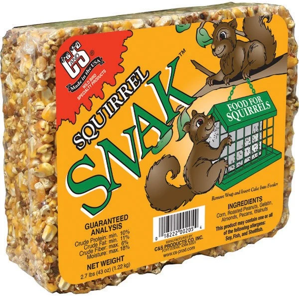 C&S PRODUCTS CO.,INC. C&S 2.7# Squirrel Snack Cake — Single Unit