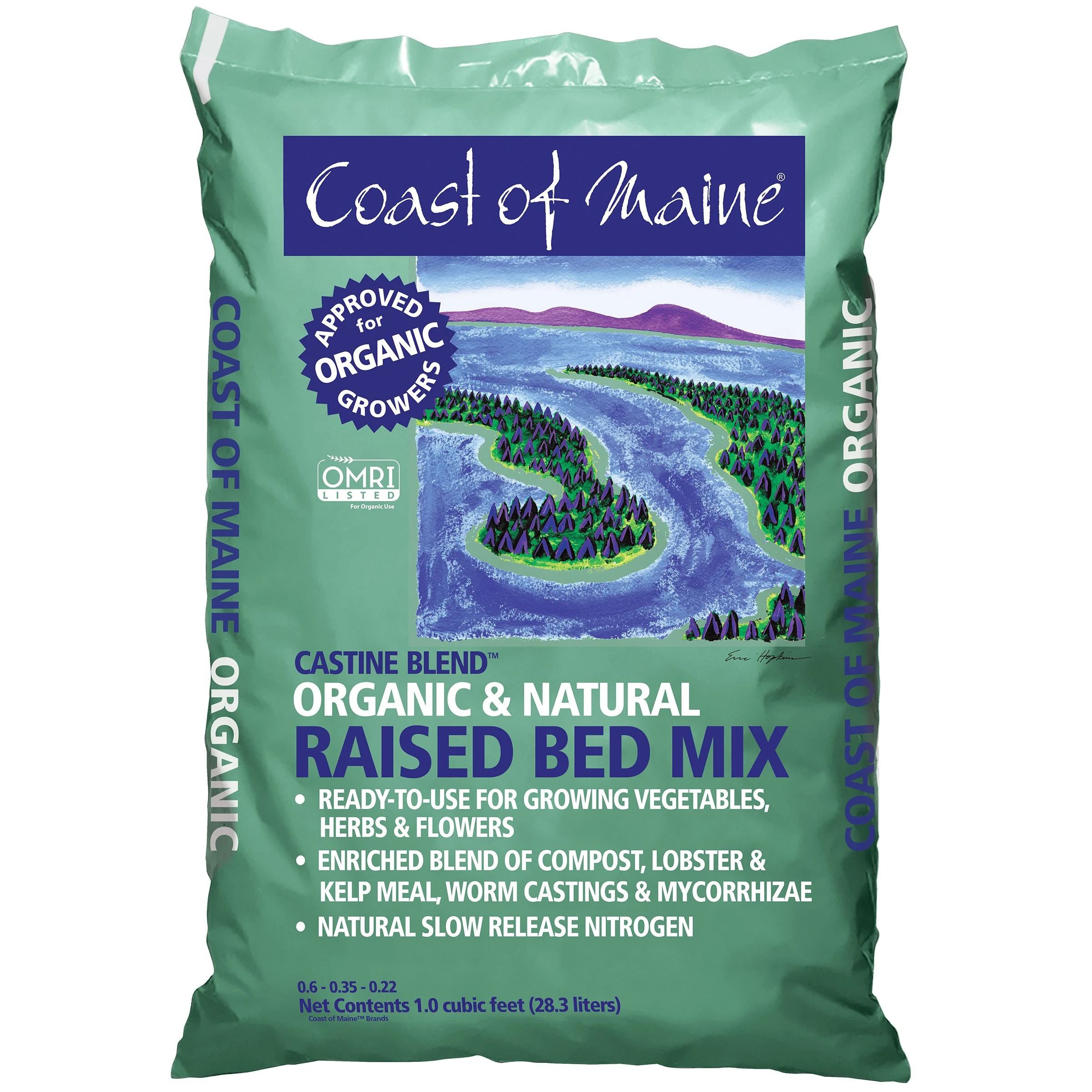 COAST OF MAINE ORGANIC PRODUCT CME 1cf Castine Blend Raised Bed Mix — Single Unit