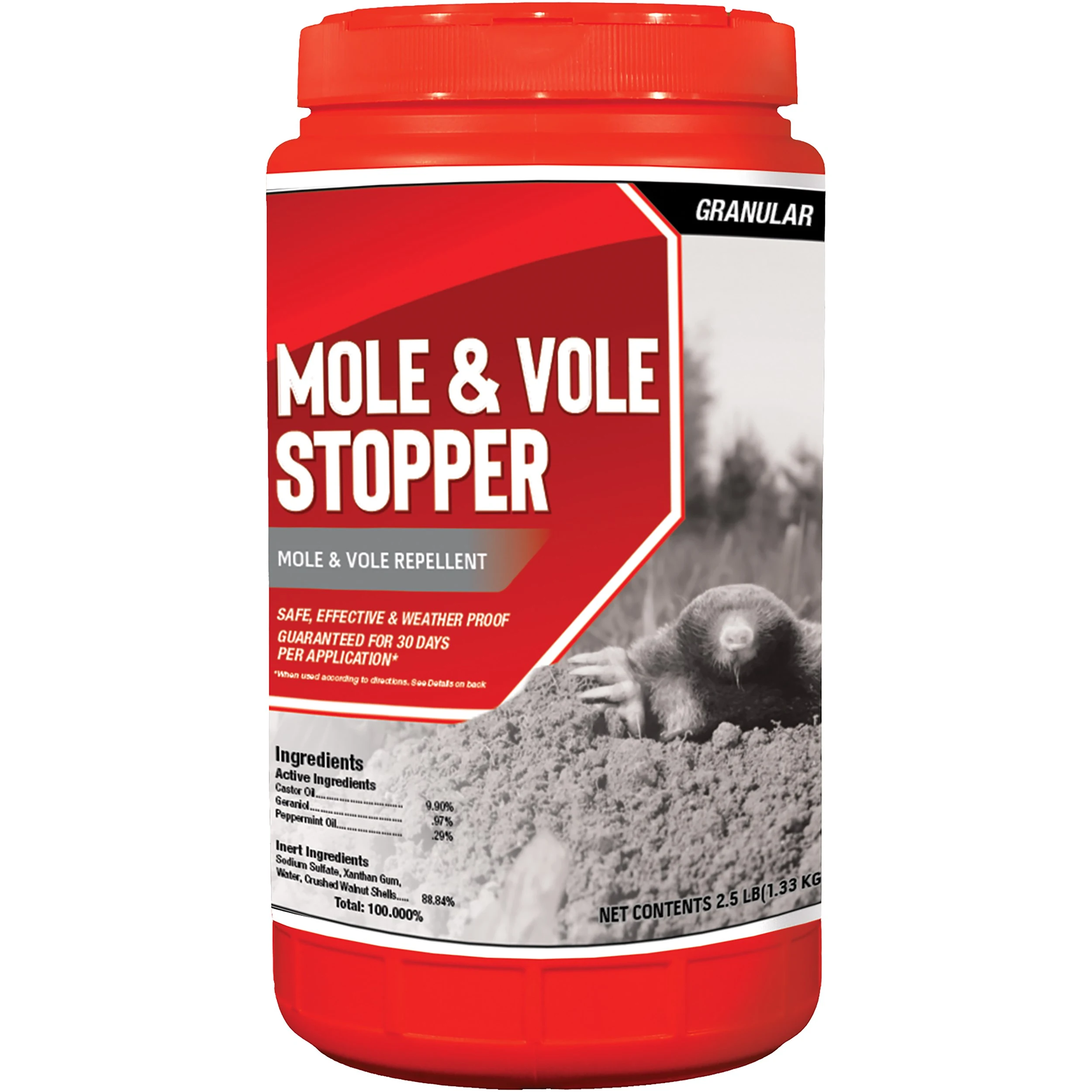 MESSINAS Mole & Vole Stopper 2.5lb Jug Repellent Shaker Granules — Single Unit