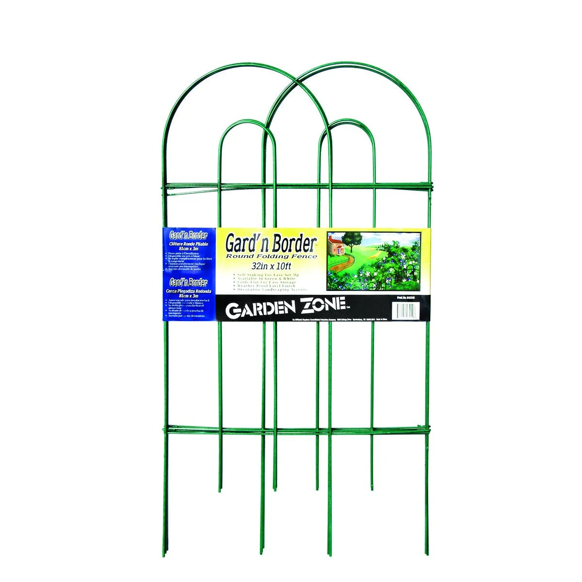 ORIGIN POINT BRANDS LLC Origin Point 32"x10' Green Round Folding Fence — Single Unit