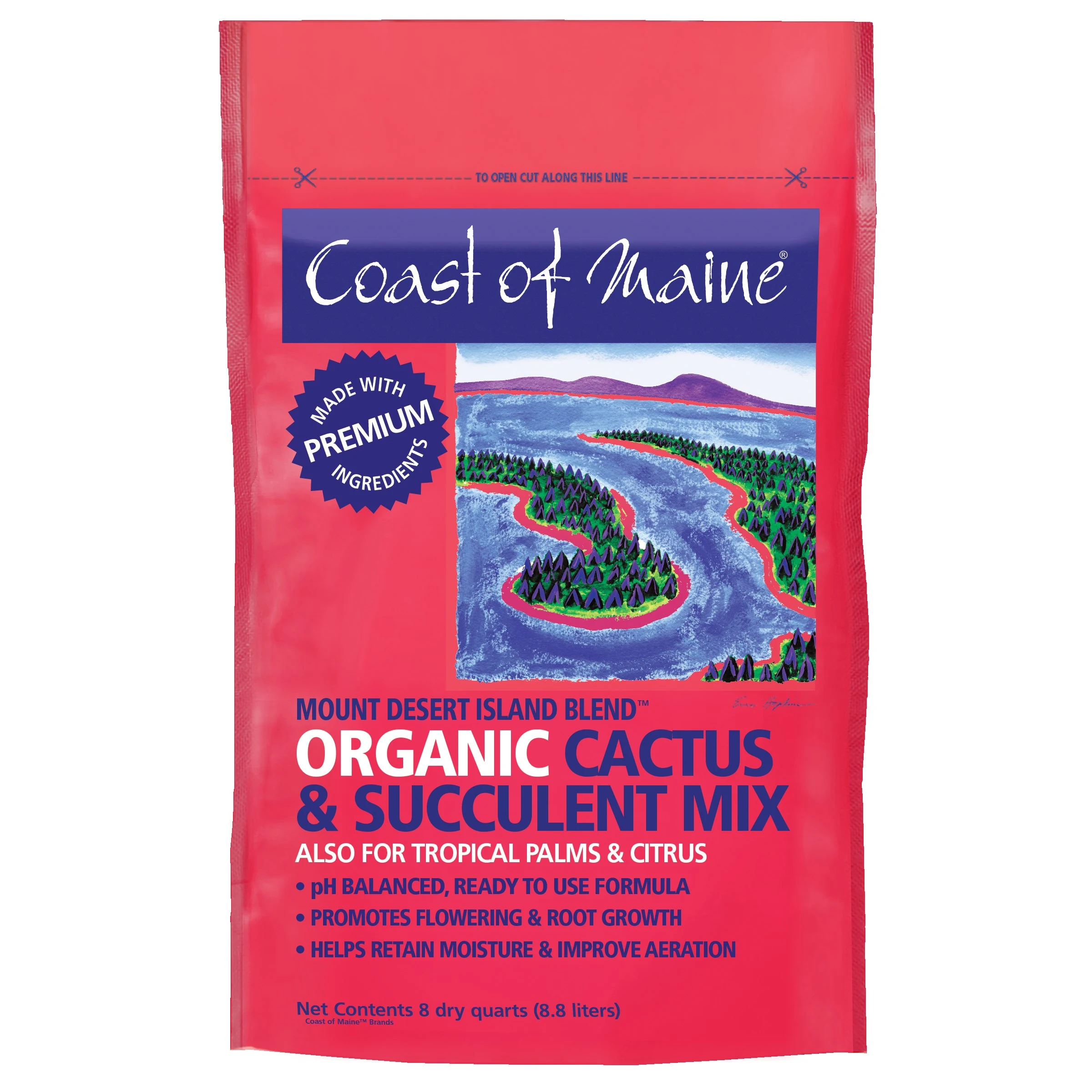 COAST OF MAINE ORGANIC PRODUCT CME 8qt Cactus & Succulent Mix — Single Unit