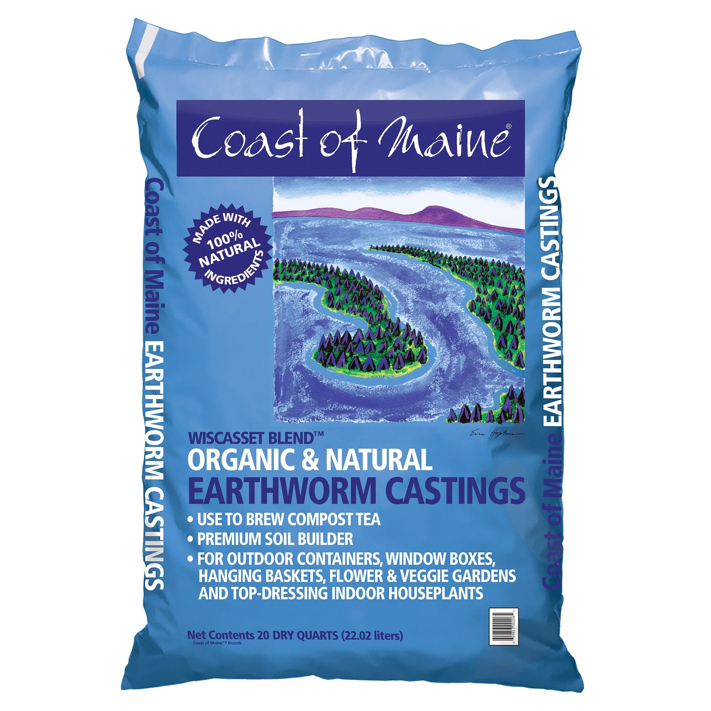 COAST OF MAINE ORGANIC PRODUCT COM 20qt Wiscasset Earthworm Castings — Single Unit