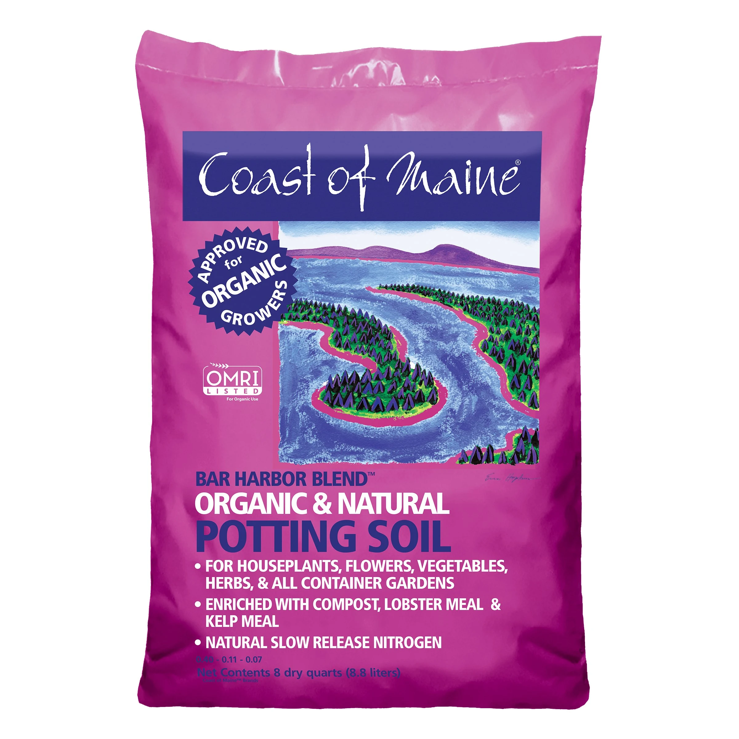 COAST OF MAINE ORGANIC PRODUCT CME 8qt Bar Harbor Potting Soil — Single Unit