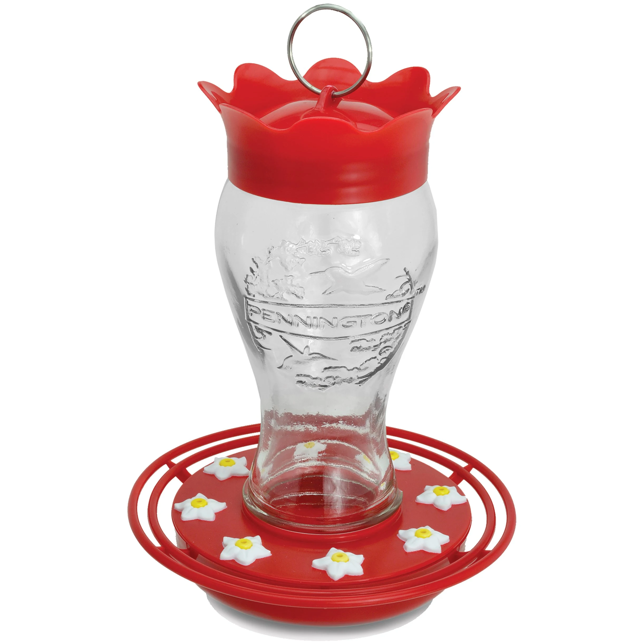 CEDAR WORKS Pennington 28oz Glass Hummingbird Feeder — Single Unit