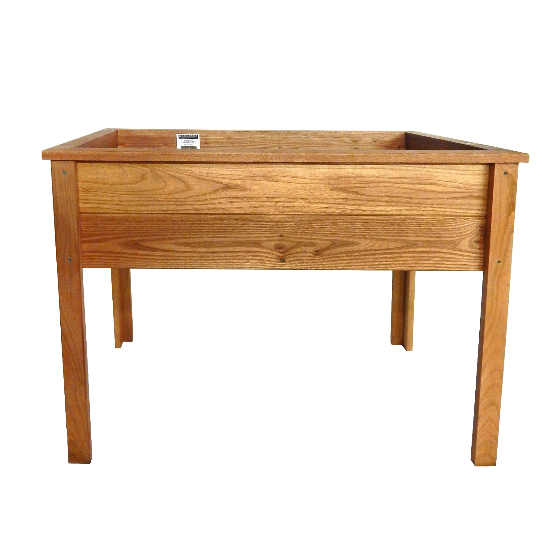 HERITAGE WOOD PRODUCTS LLC Heritage Wood Planter Box w/ Legs 12"x36"x28" Stained Walnut — Single Unit