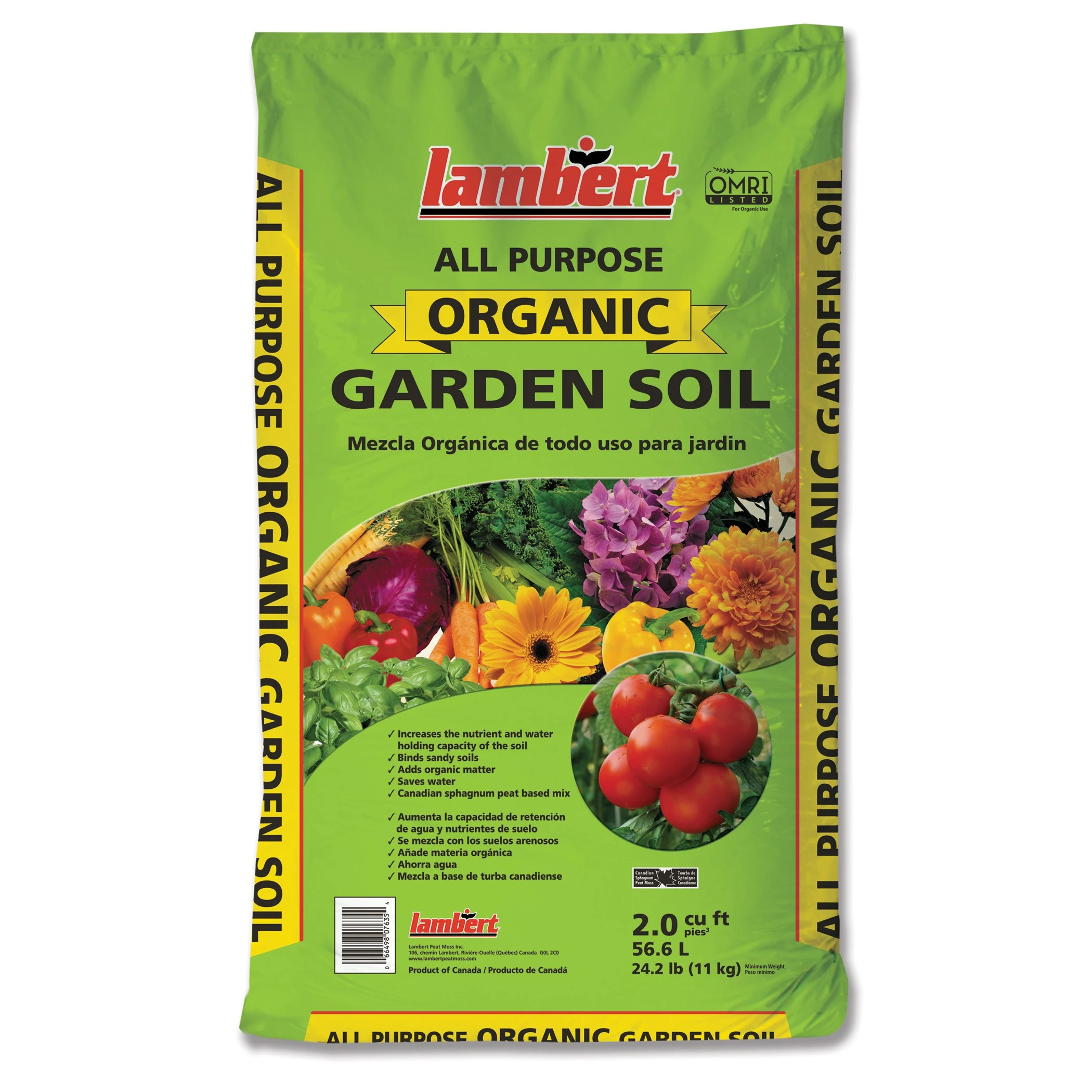 LAMBERT PEAT MOSS INC Lambert 2cf Organic Garden Soil — Single Unit