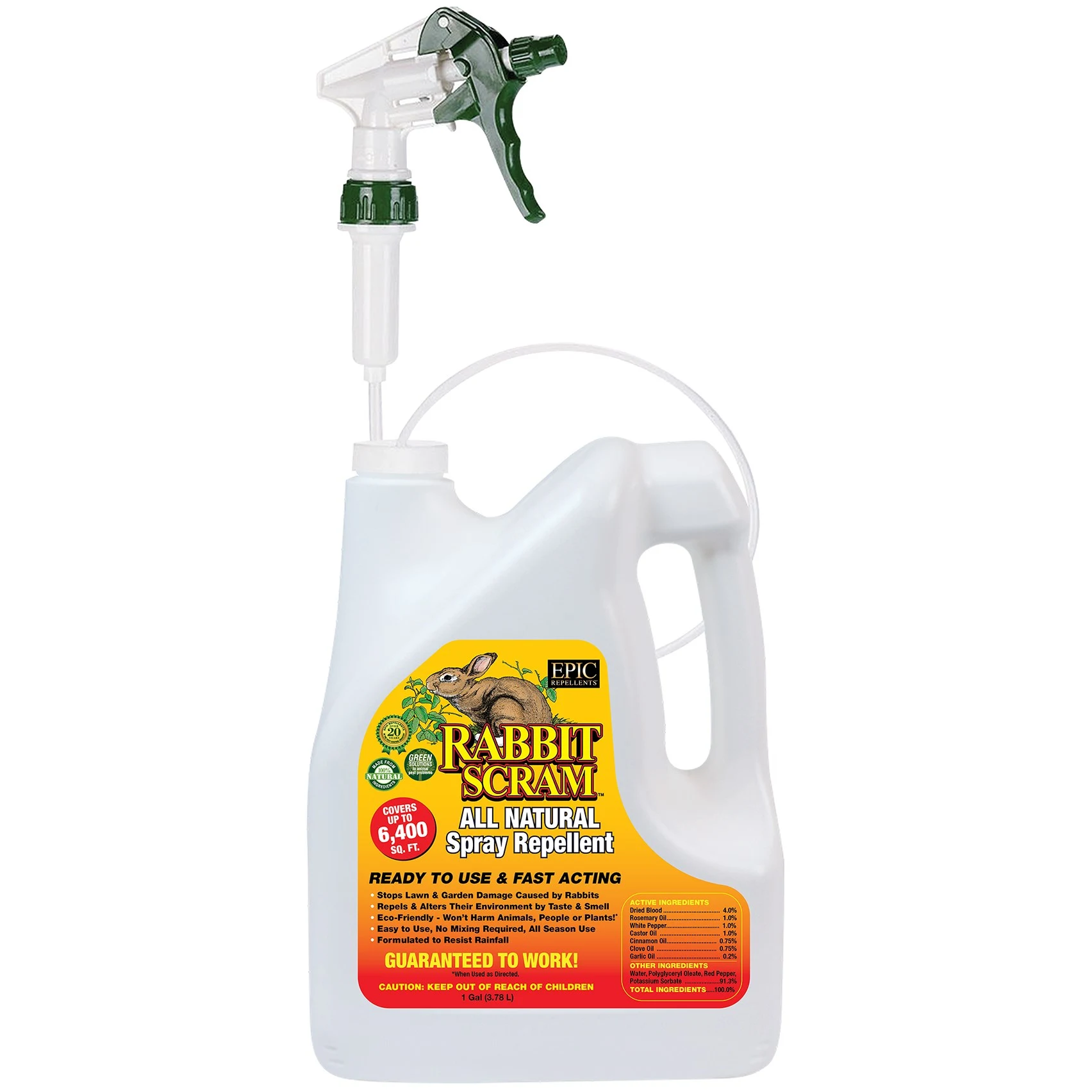CAPFLOW BK Epic 1gal Rabbit Scram Liquid Repellent Ready to Use — Single Unit