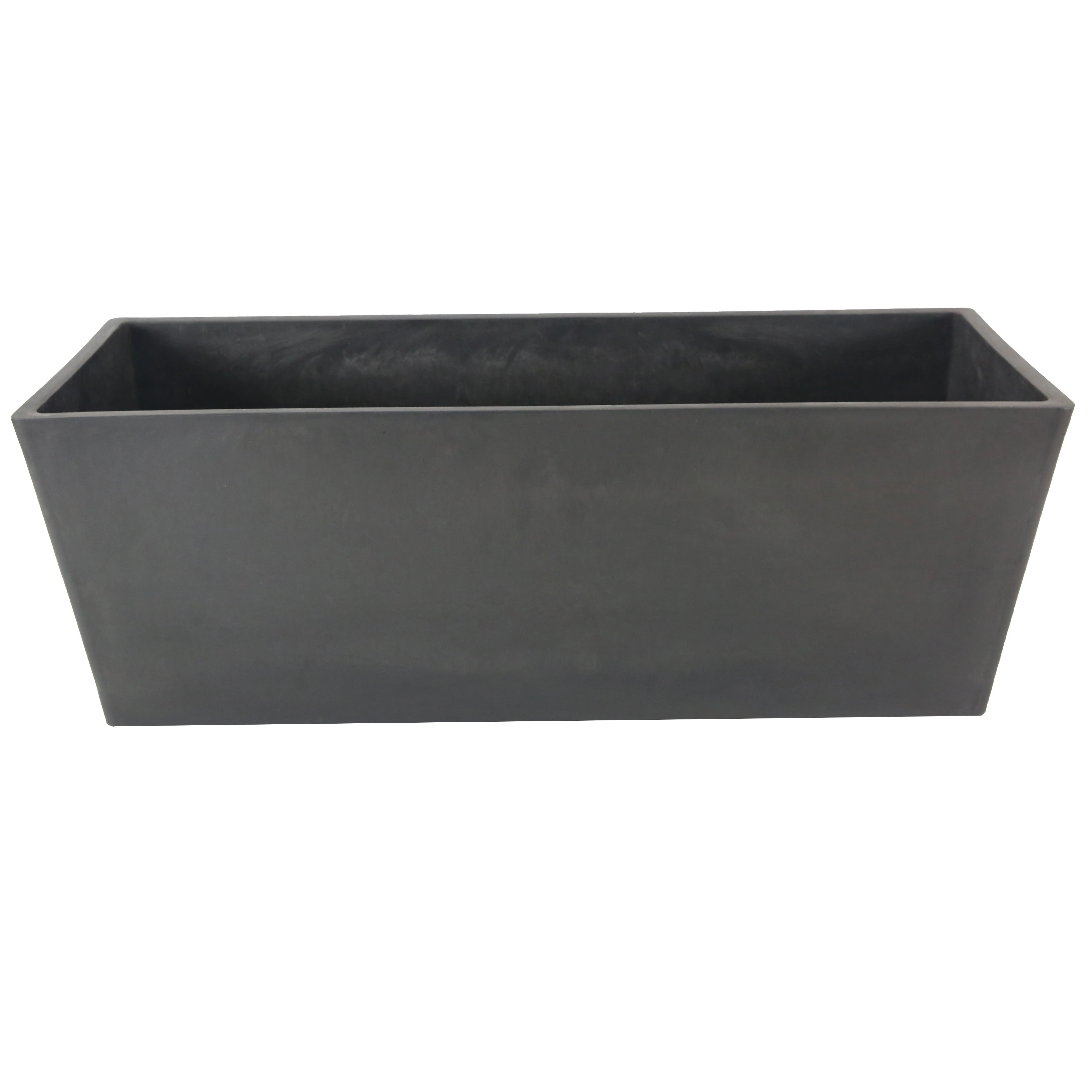 HENAN VILLAGE BEAUTY Gardener Select 19" Rectangle Balcony Planter Grey — Single Unit