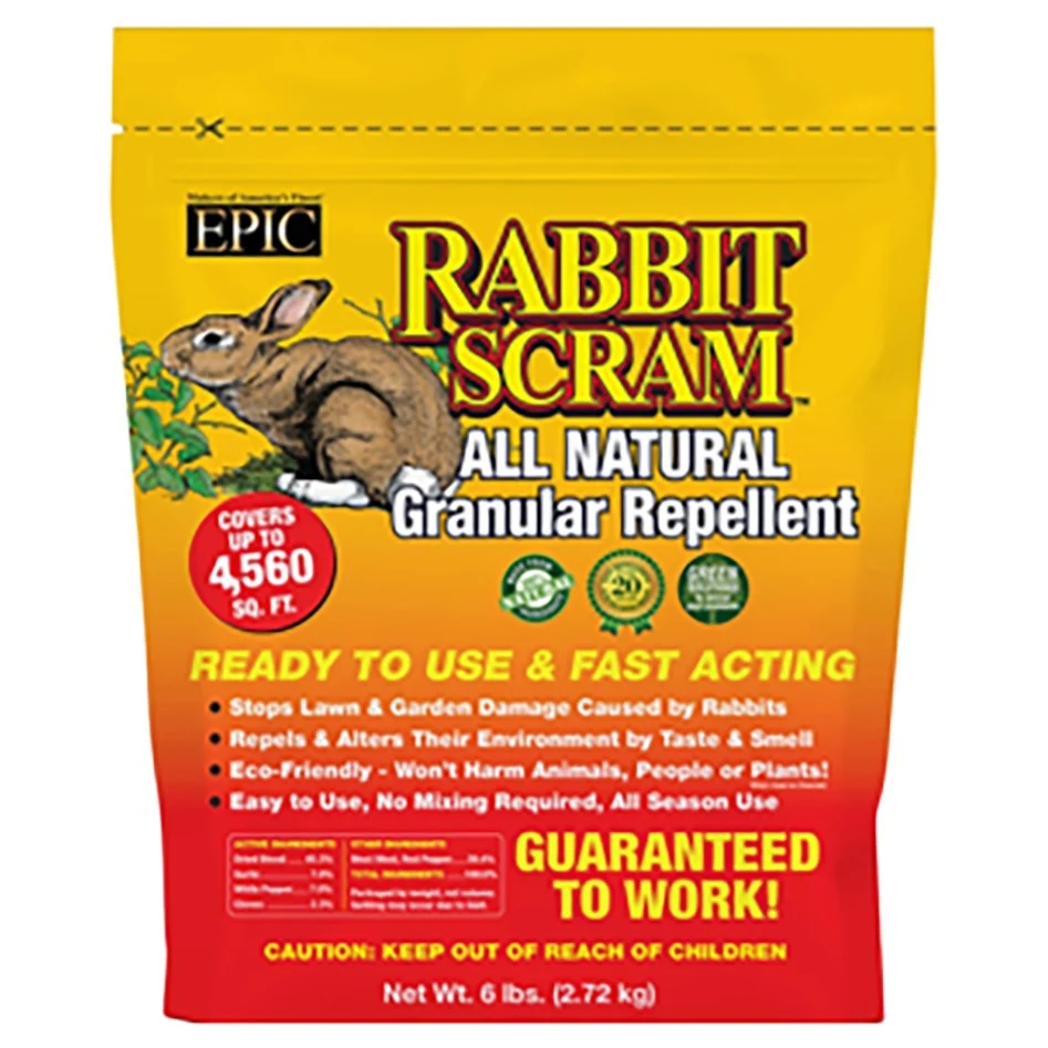 CAPFLOW BK EPIC 6# Rabbit Scram Repellent Granules Resealable Bag — Single Unit