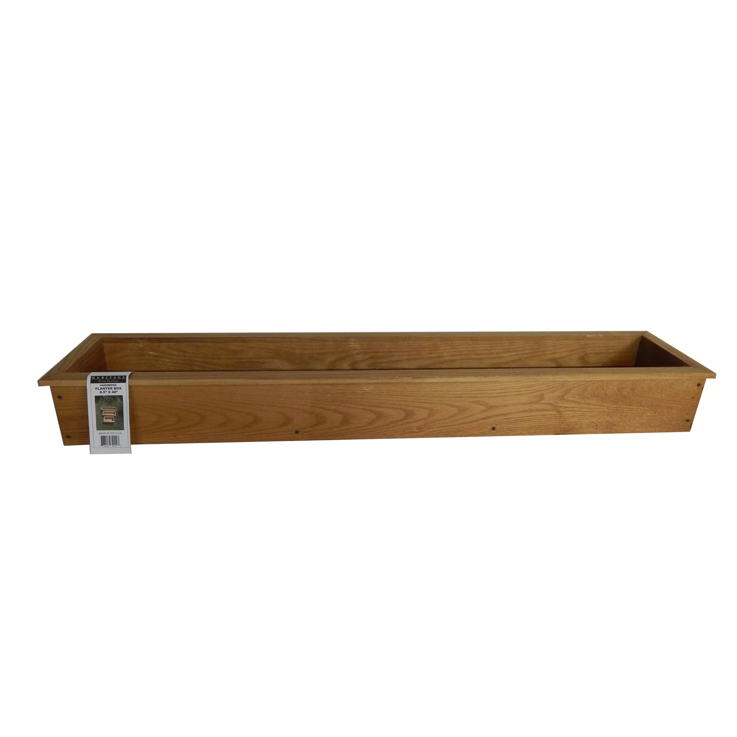 HERITAGE WOOD PRODUCTS LLC Heritage Wood Planter Box 8.5"x48" Stained Walnut — Single Unit
