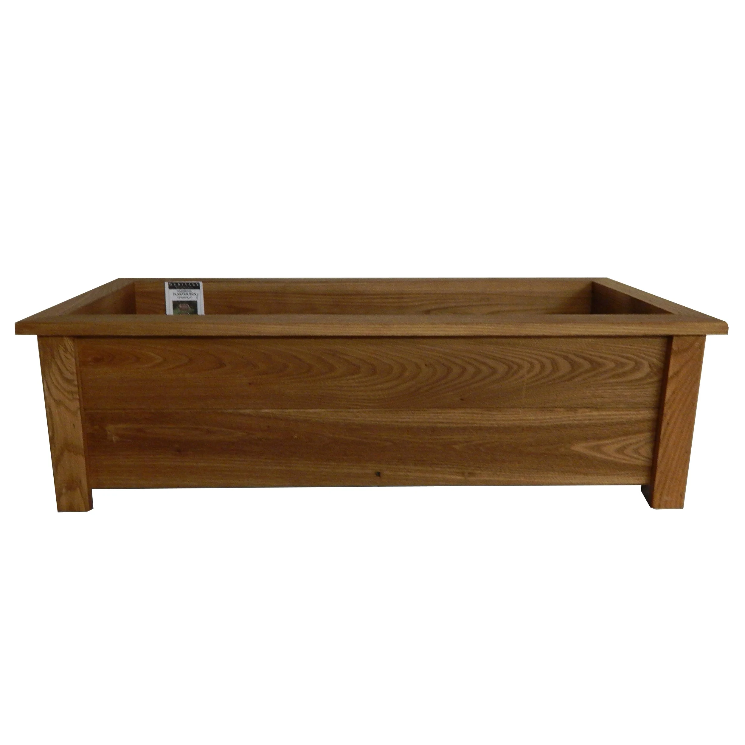 HERITAGE WOOD PRODUCTS LLC Heritage Wood Planter Box w/ Legs 12"x36"x11" Stained Walnut — Single Unit