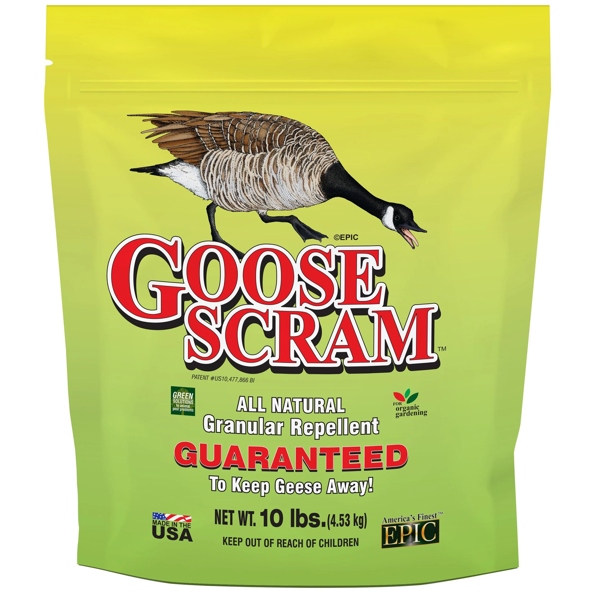 CAPFLOW BK EPIC 10# Goose Scram Repellent Granules Resealable Bag — Single Unit