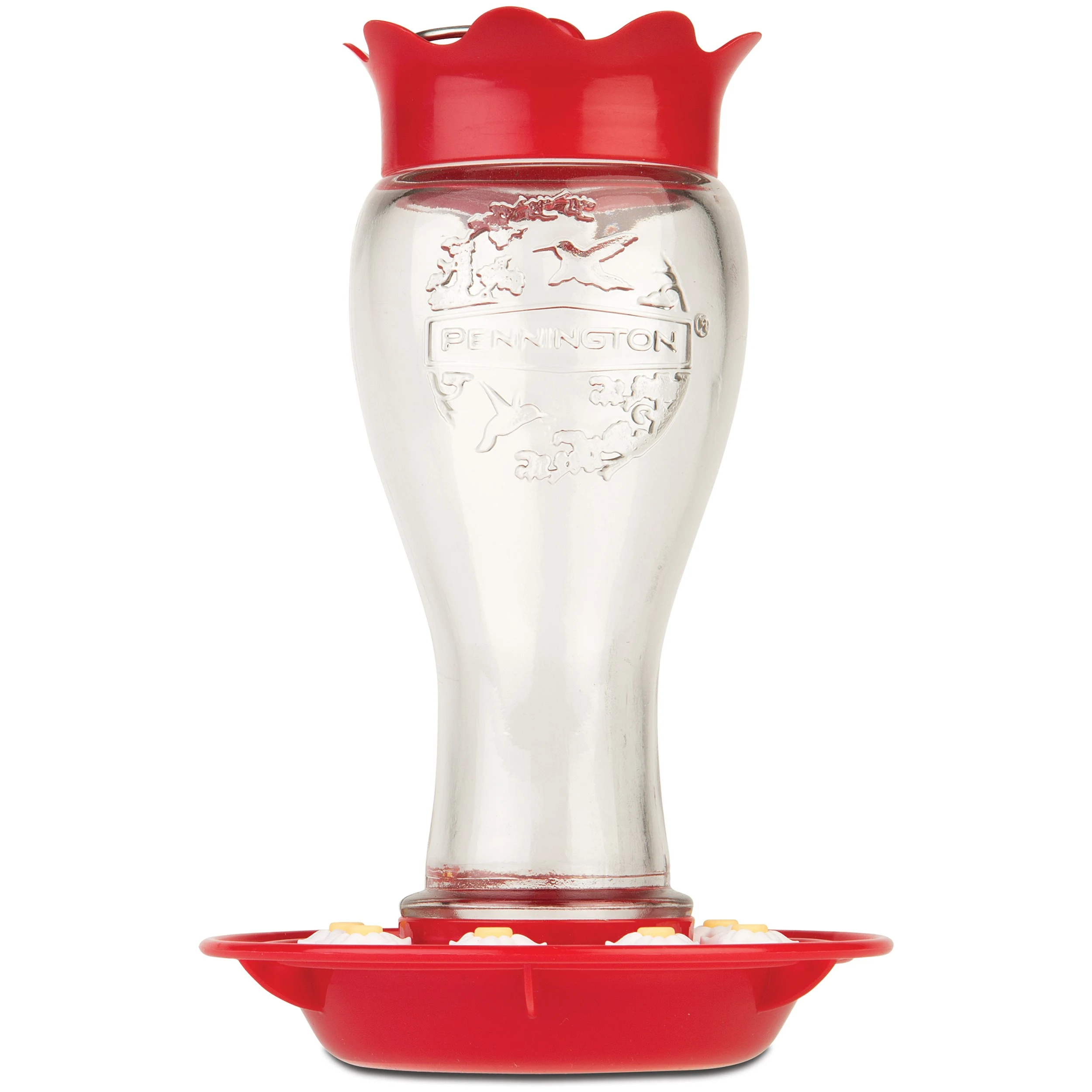 CEDAR WORKS Pennington 16oz Glass Hummingbird Feeder — Single Unit