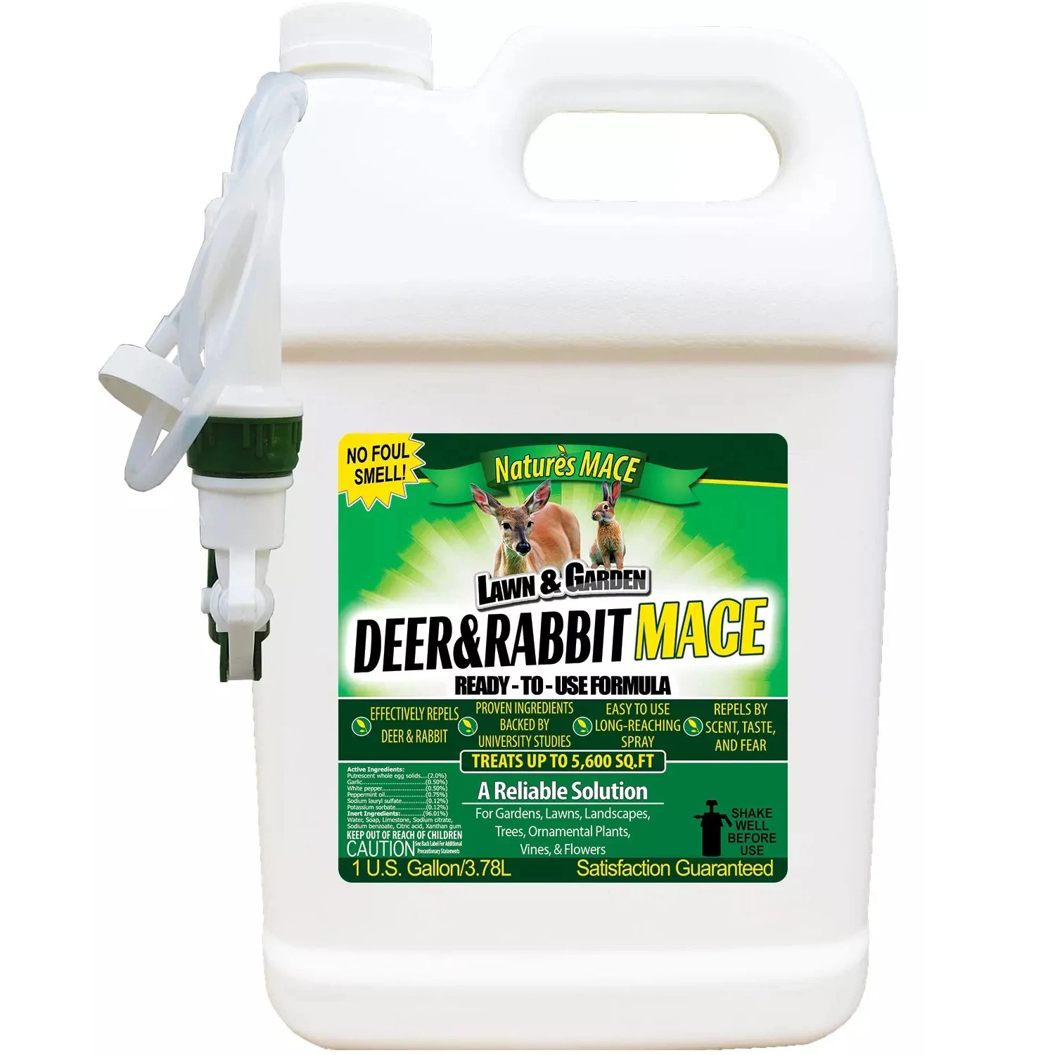 Nature's Mace 1gal Deer & Rabbit Repellent RTU — Single Unit