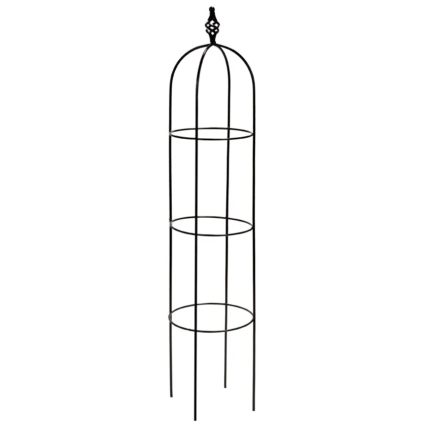 AMERICAN GARDENWORKS INC AGW 56"x10.5" Obelisk w/ Spiral Twist Black — Single Unit