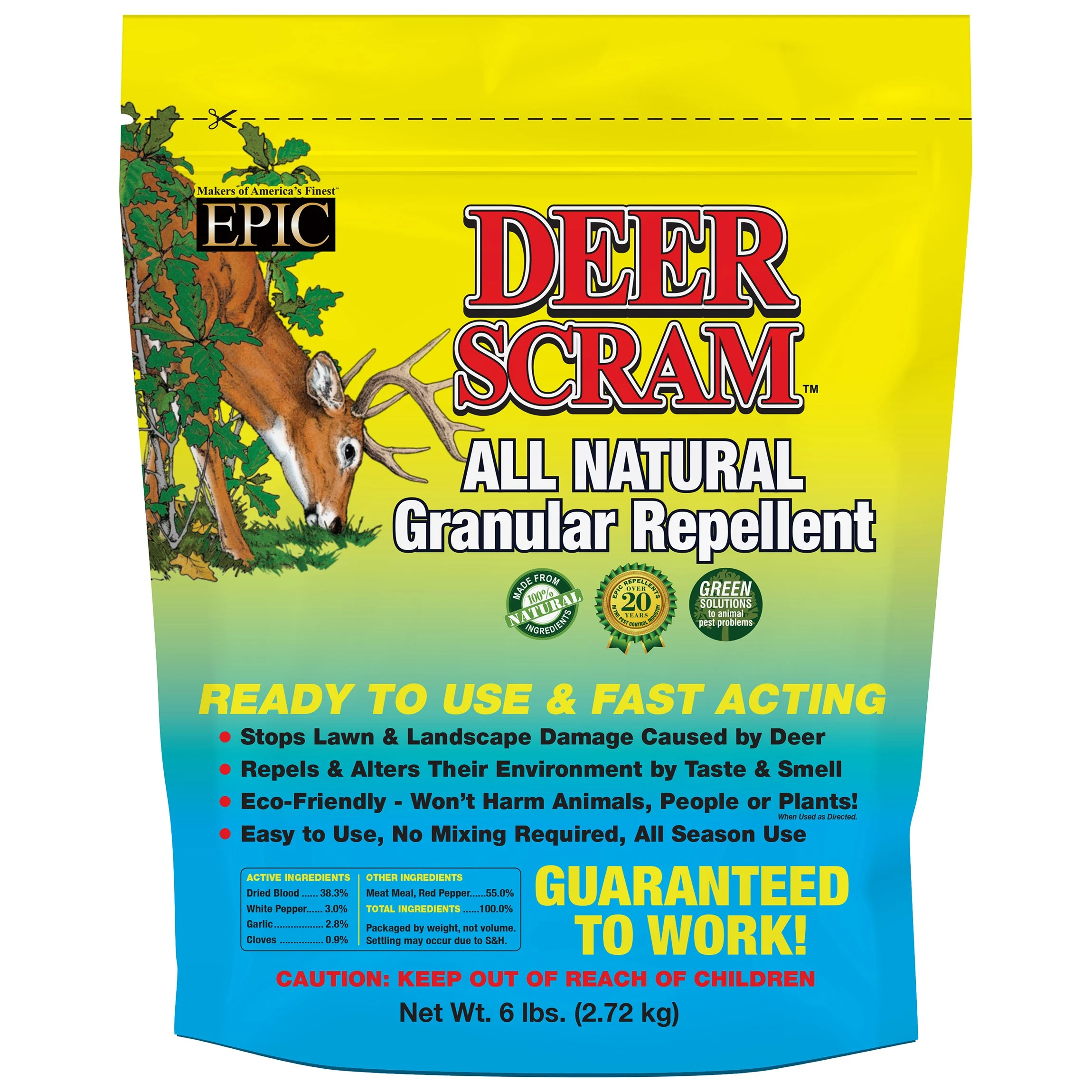 CAPFLOW BK Epic 6# Deer Scram Resealable Bag — Single Unit
