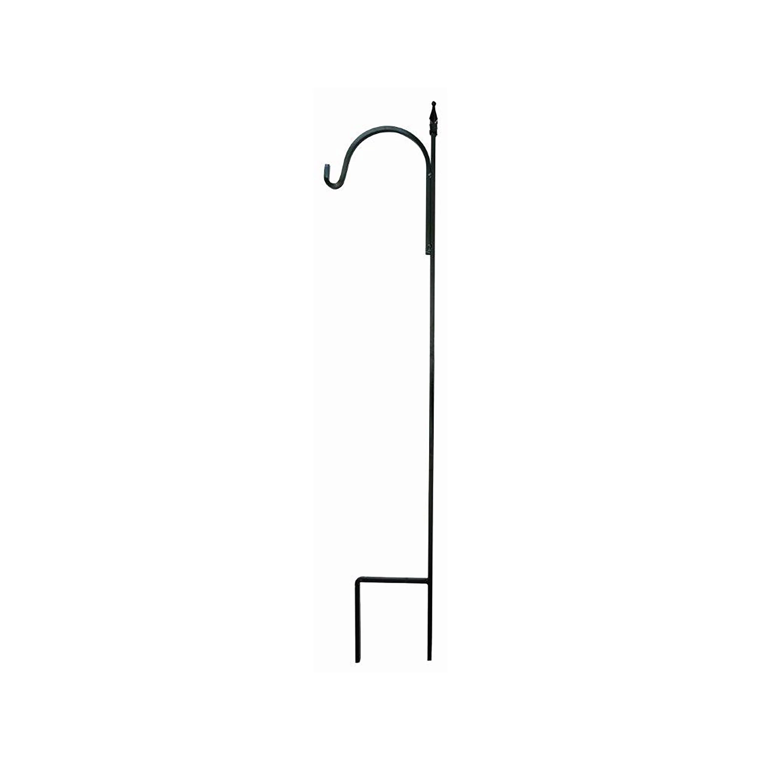 AMERICAN GARDENWORKS INC AGW Square Short Single Finial Matte Black — Single Unit