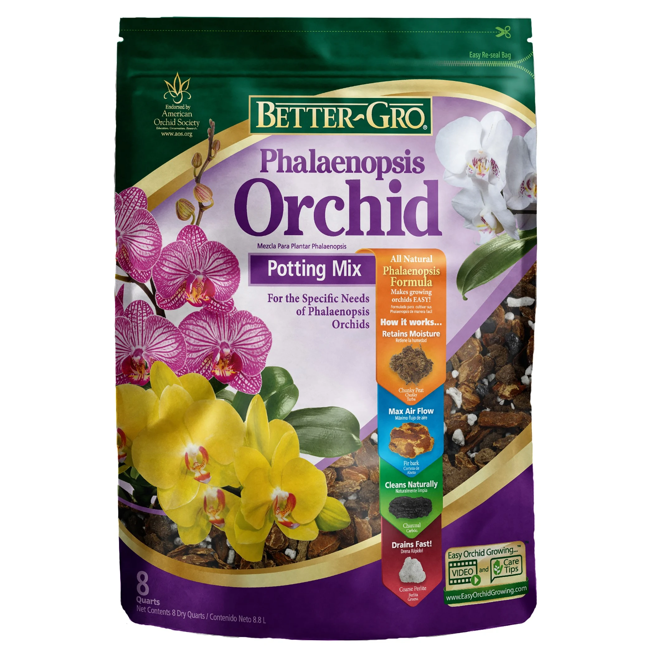 SUN BULB COMPANY INC Better Gro 8QT Phalaenopsis Mix — Single Unit