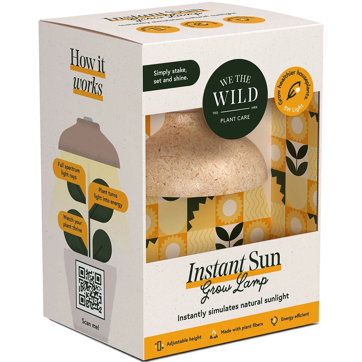 WE THE WILD USA We The Wild Instant LED Sun Grow Lamp Extendable — Single Unit