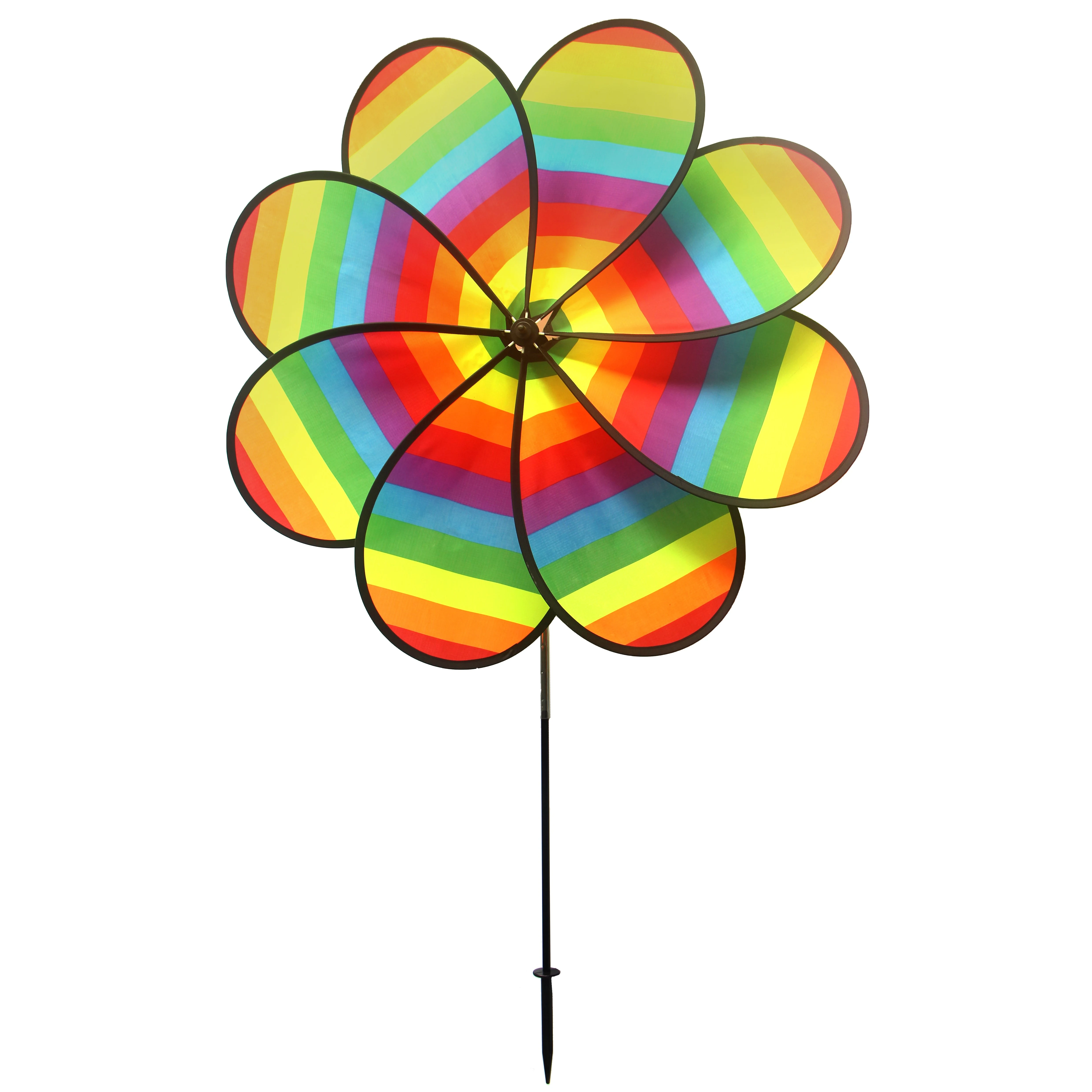 DONGGUAN HAILONG Gardener Select 39x61 Large Flower Pinwheel Rainbow — Single Unit