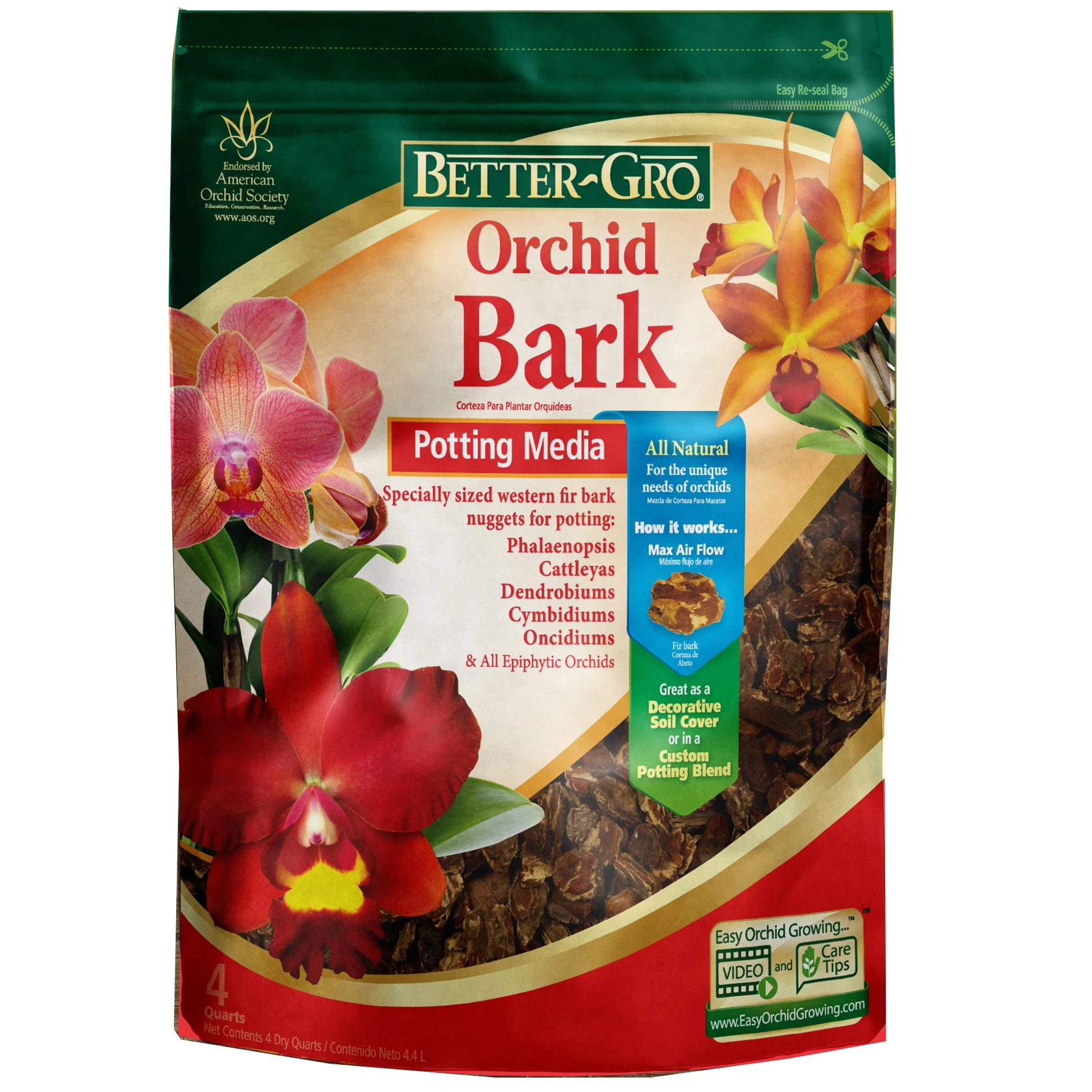 SUN BULB COMPANY INC Better Gro 4QT Orchid Bark — Single Unit
