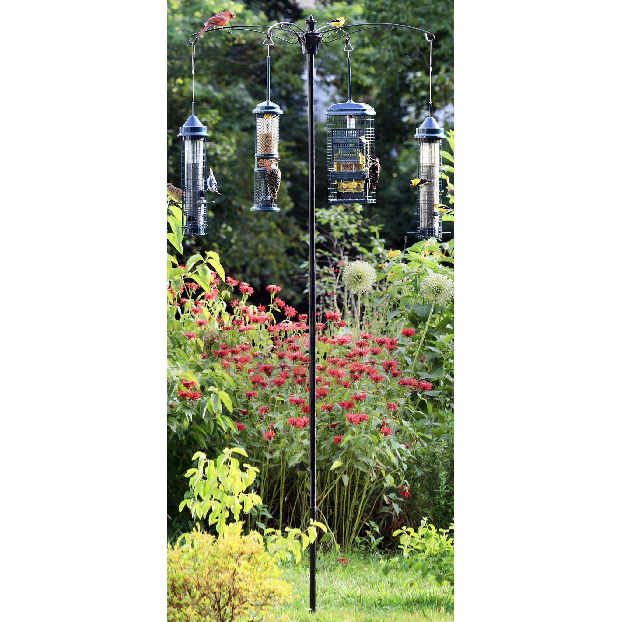 Brome Bird Care 4.6"x4.1"x41.3" SquirrelBuster Versa Pole System — Single Unit