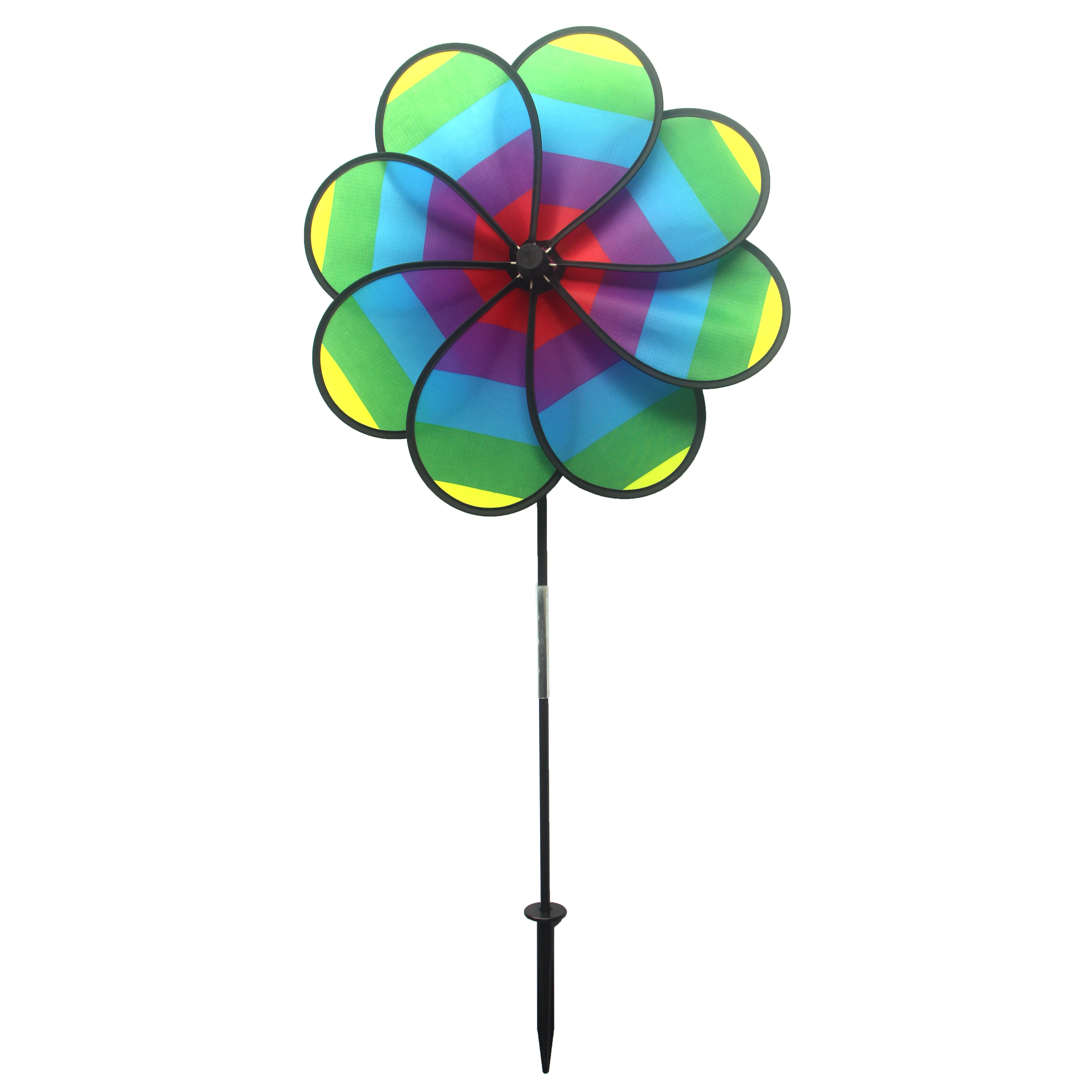 DONGGUAN HAILONG Gardener Select 18.89x39 Flower Pinwheel Blue Rainbow — Single Unit