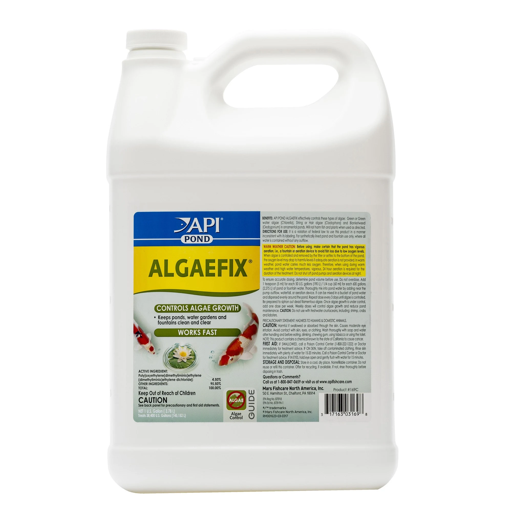MARS FISHCARE N AMERICA INC. API Pond 1gal Algae Fix Treats 38400 Gallons — Single Unit