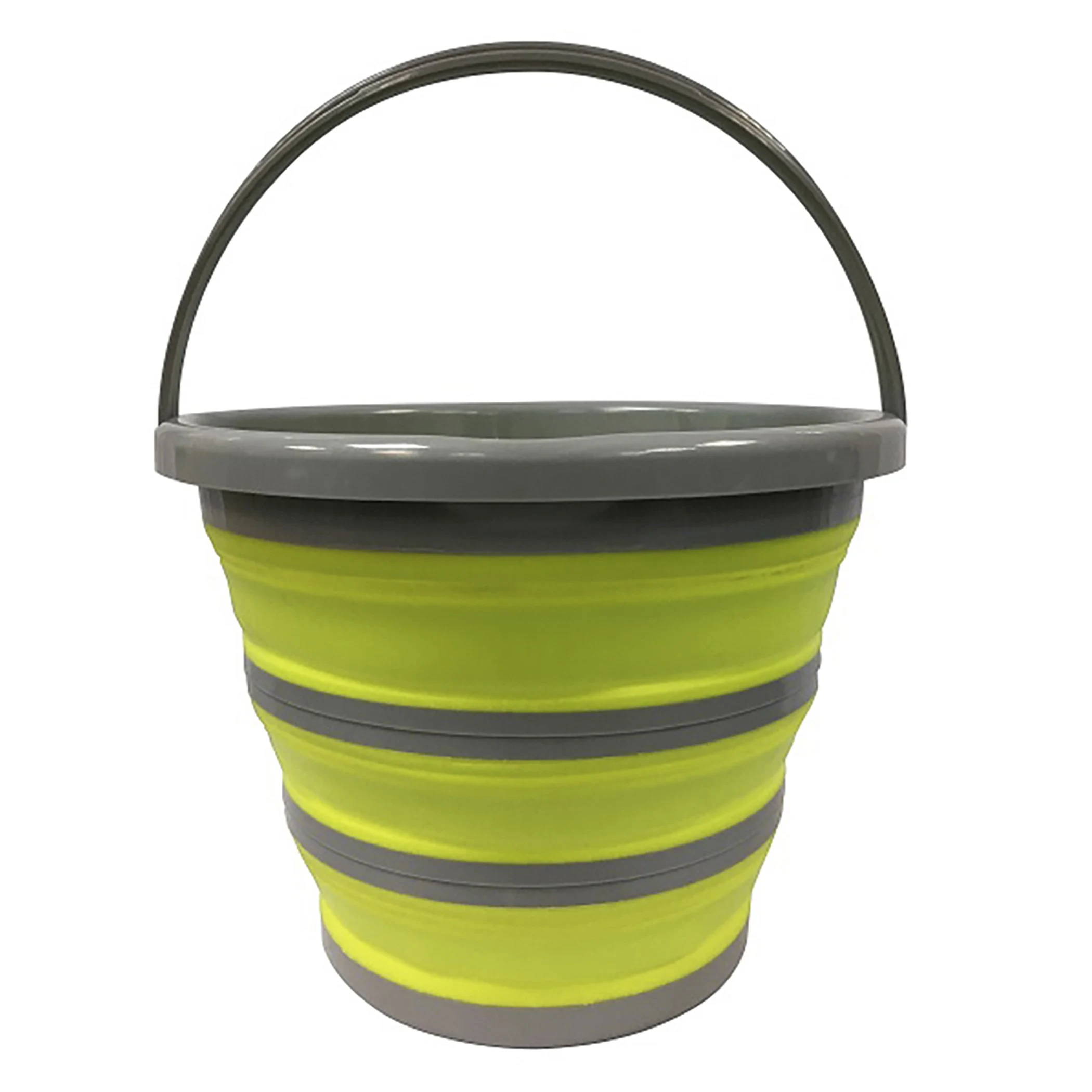 CENTURION GARDEN & OUTDOOR Centurion 2.5gal Bucket Collapsible Green & Gray — Single Unit