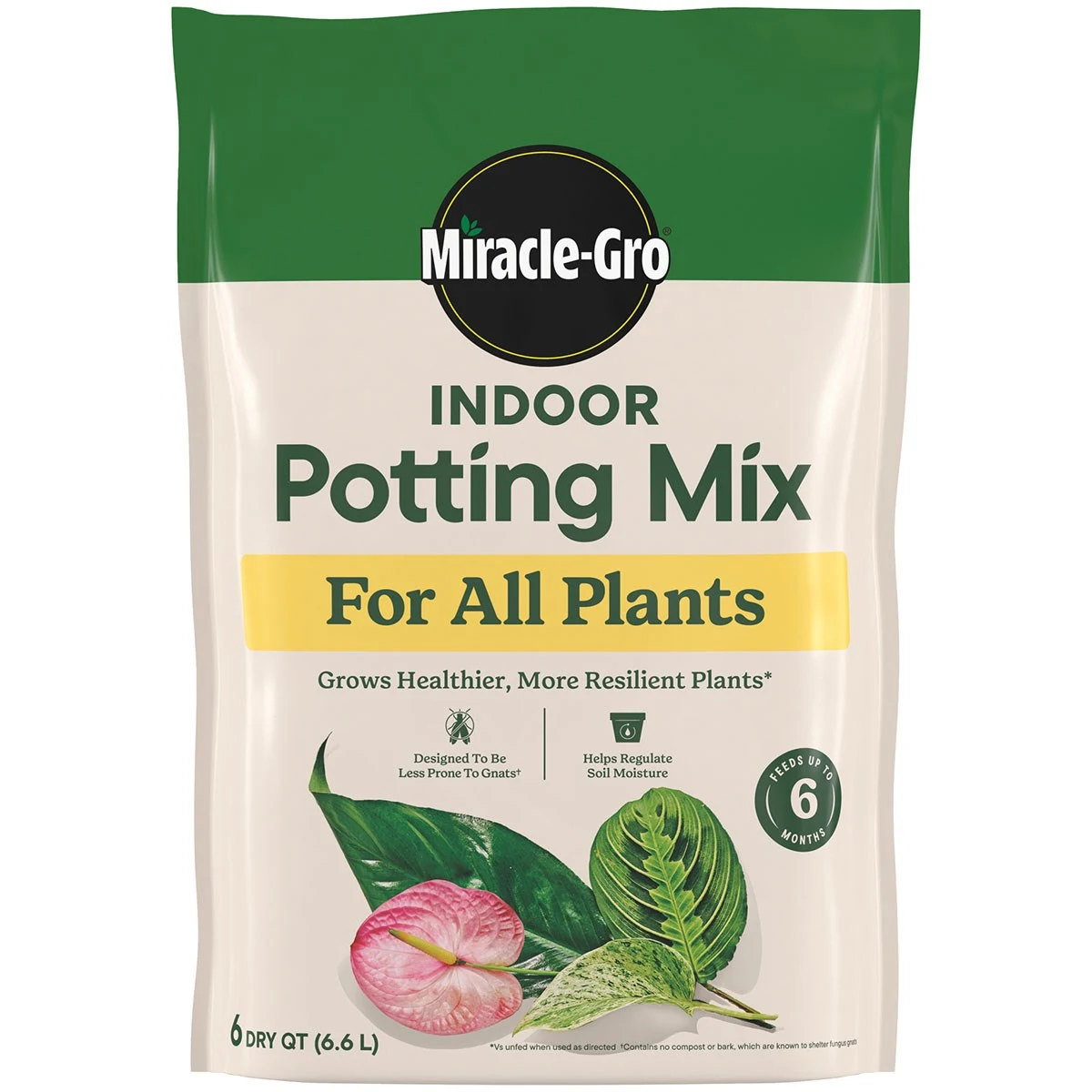 SCOTTS RETAIL SOILS Miracle Gro 6qt Indoor Potting Mix All Plants — Single Unit