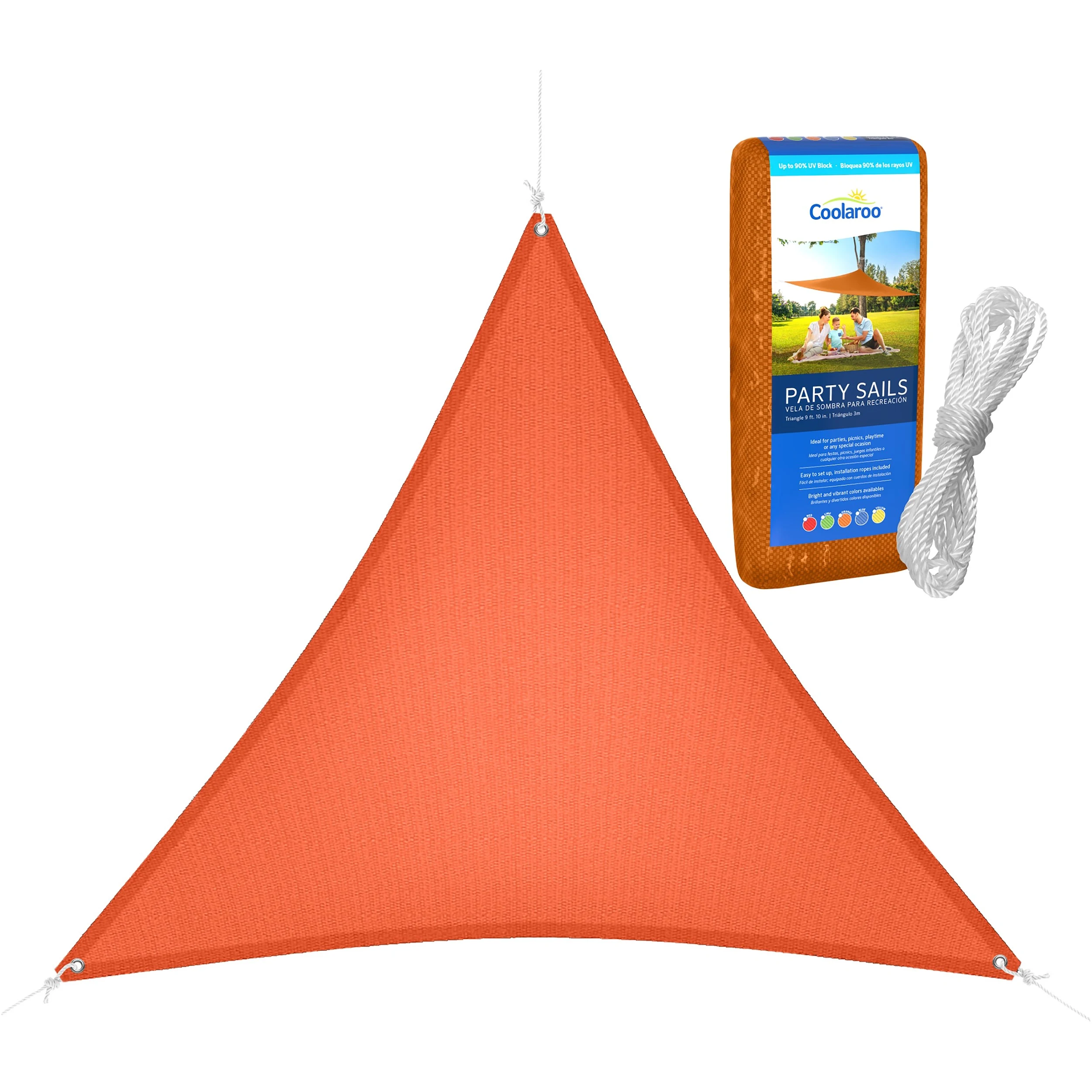 GALE PACIFIC USA, INC. Kool Kolor 9'10" Party Sail Triangle Orange — Single Unit
